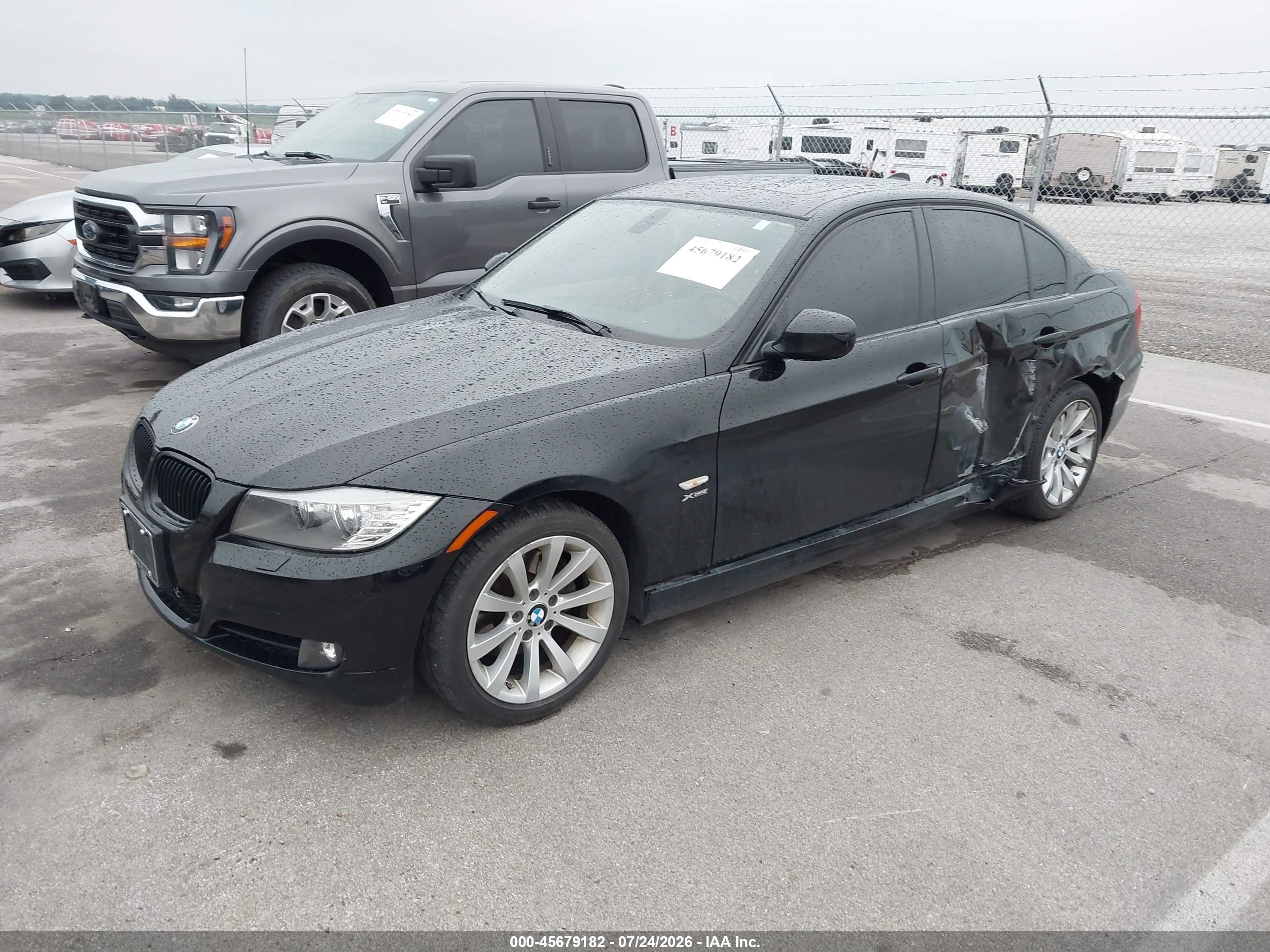 2011 Bmw 328i Xdrive Black vin: WBAPK7C5XBA818709