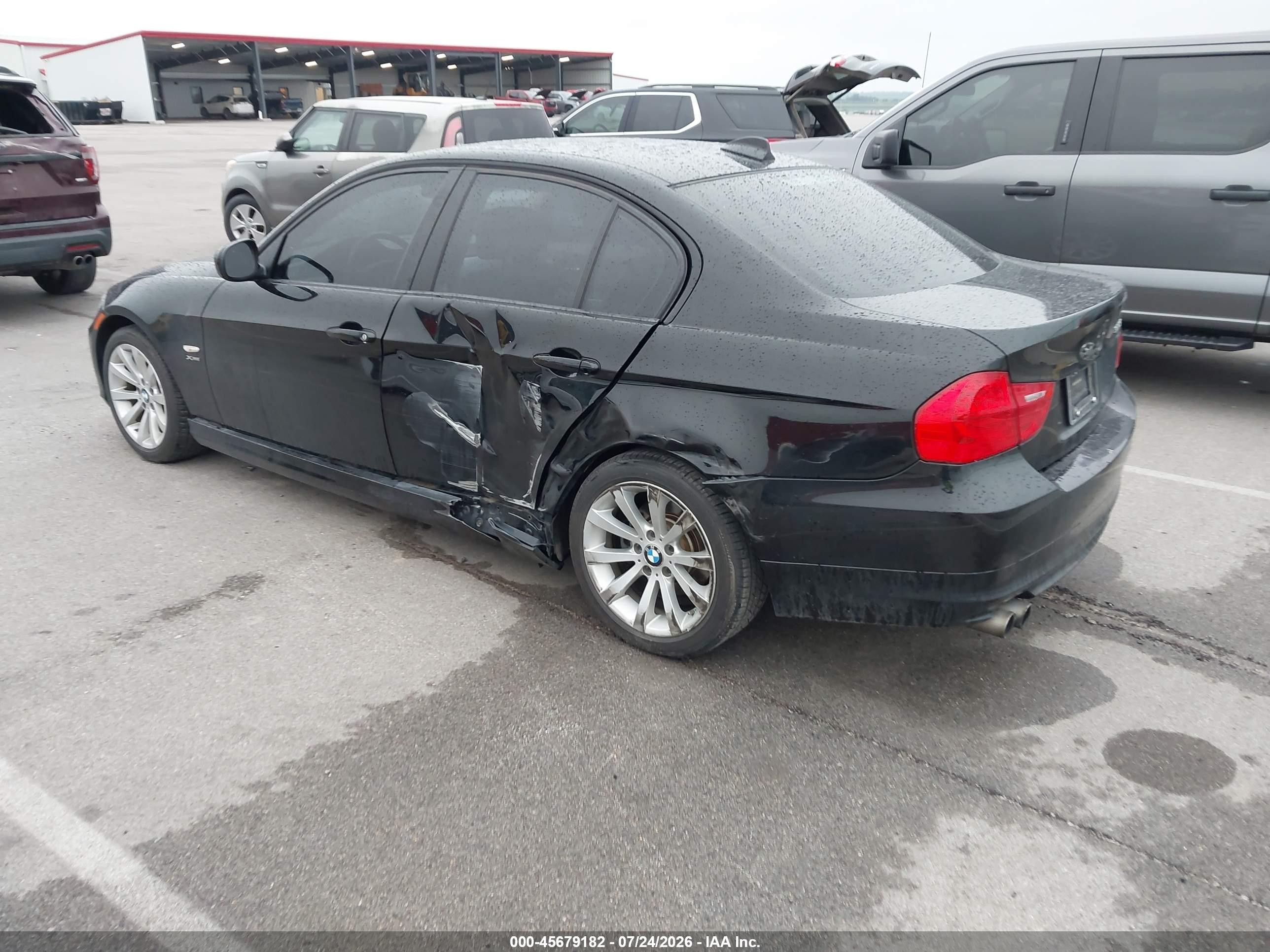 2011 Bmw 328i Xdrive Black vin: WBAPK7C5XBA818709