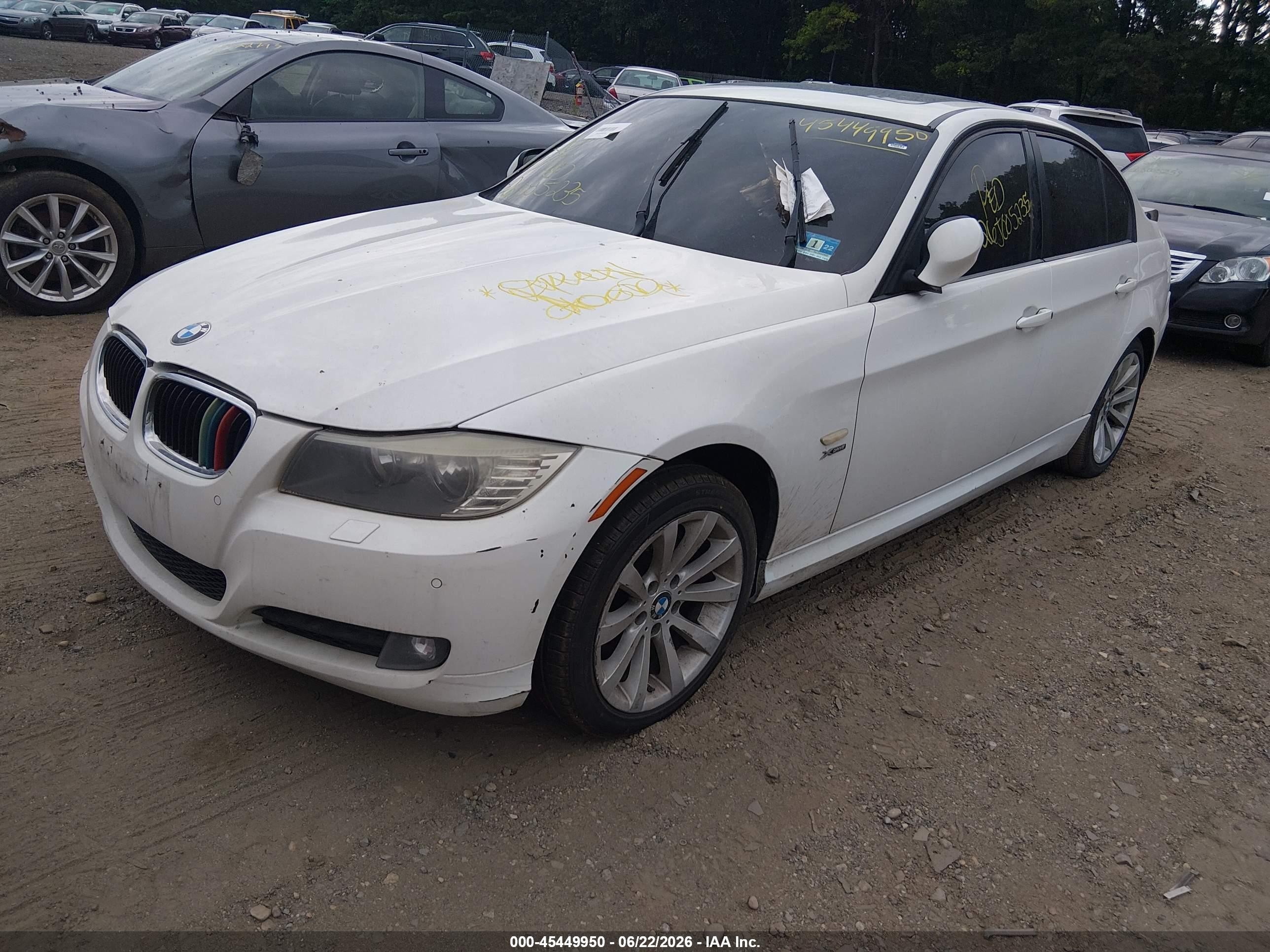 2011 Bmw 328i Xdrive Белый vin: WBAPK7C5XBA971879