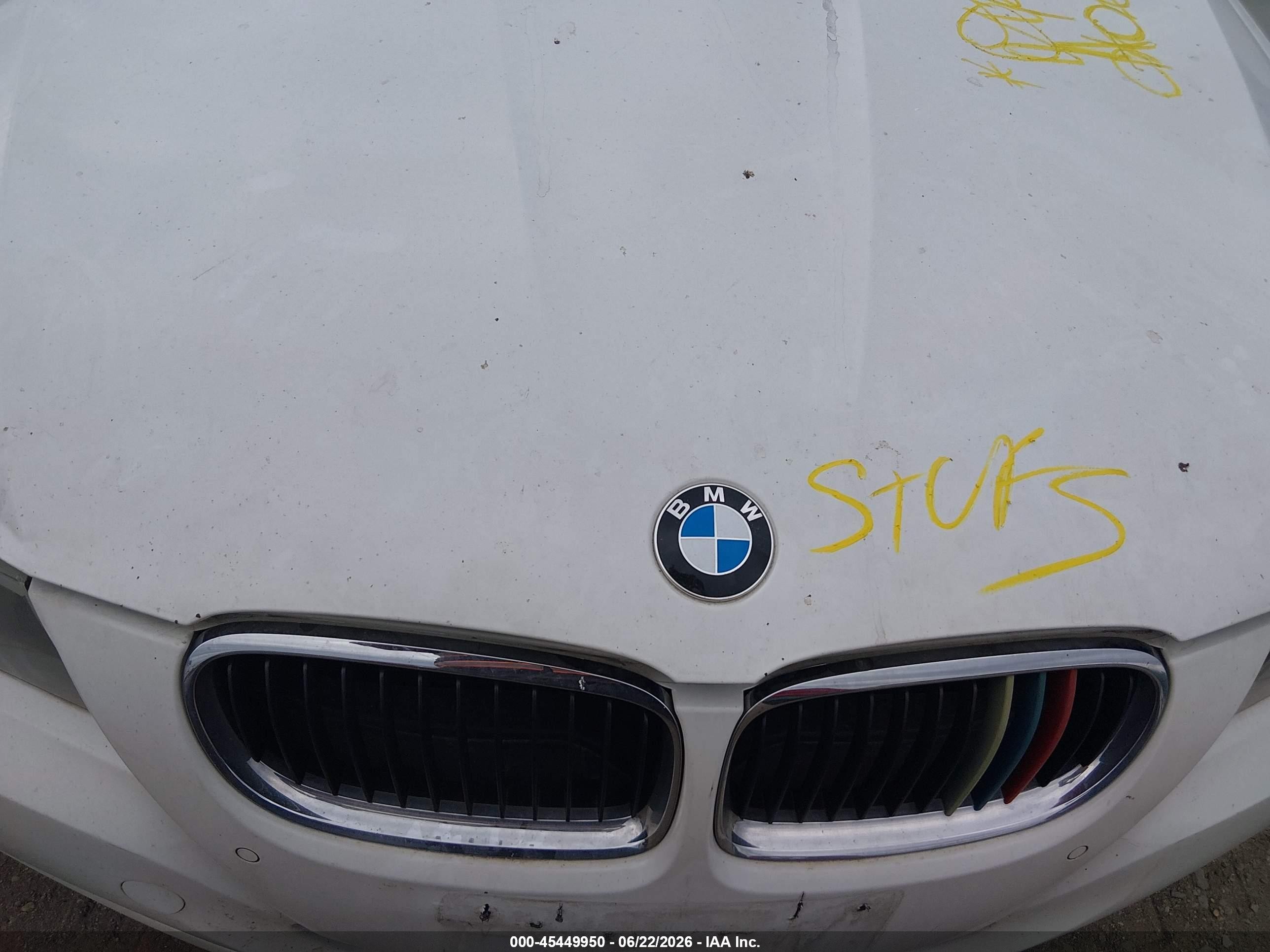 2011 Bmw 328i Xdrive Белый vin: WBAPK7C5XBA971879