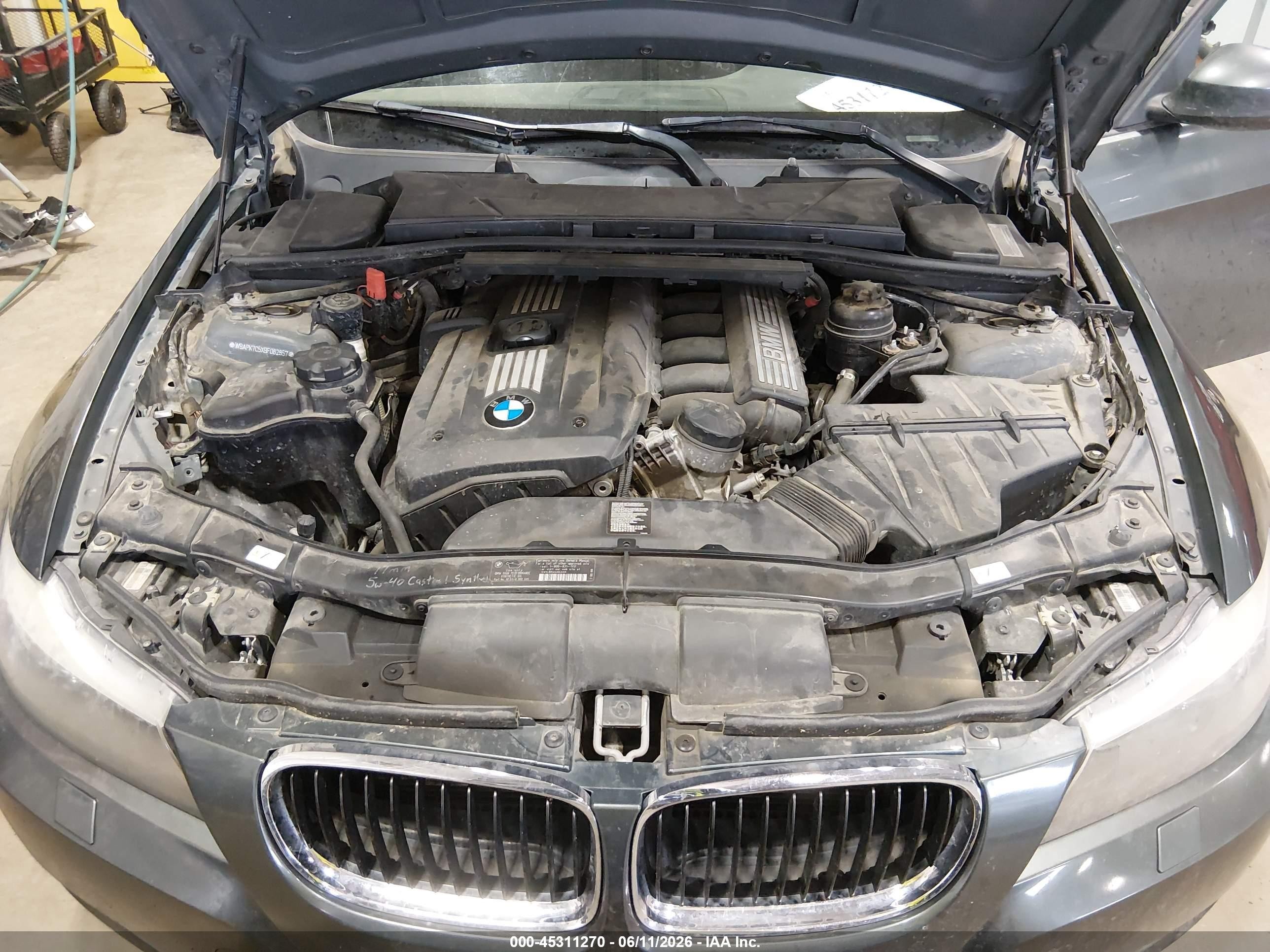 2011 Bmw 328i Xdrive Gray vin: WBAPK7C5XBF082857