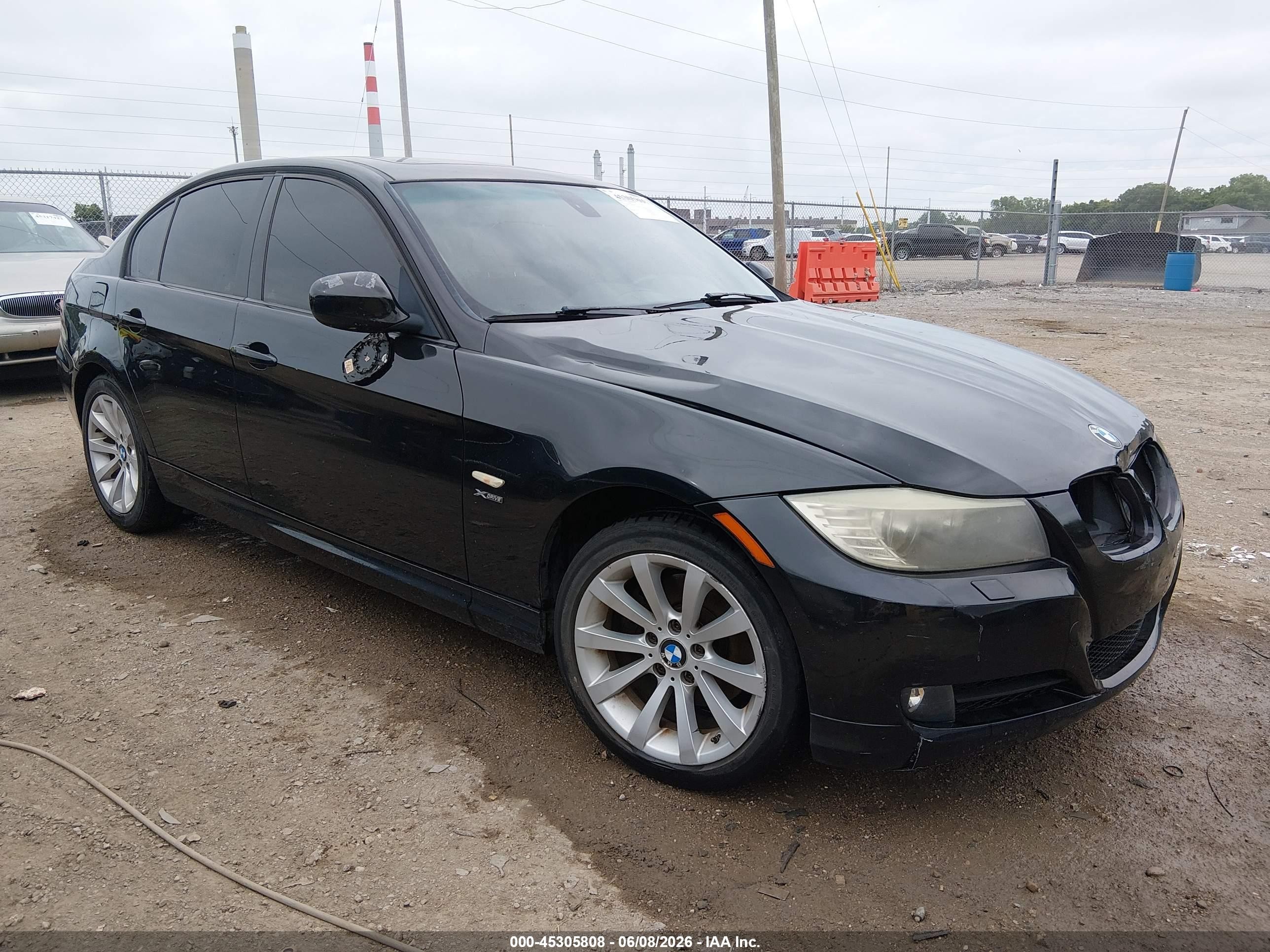 2011 Bmw 328i Xdrive Black vin: WBAPK7C5XBF083362