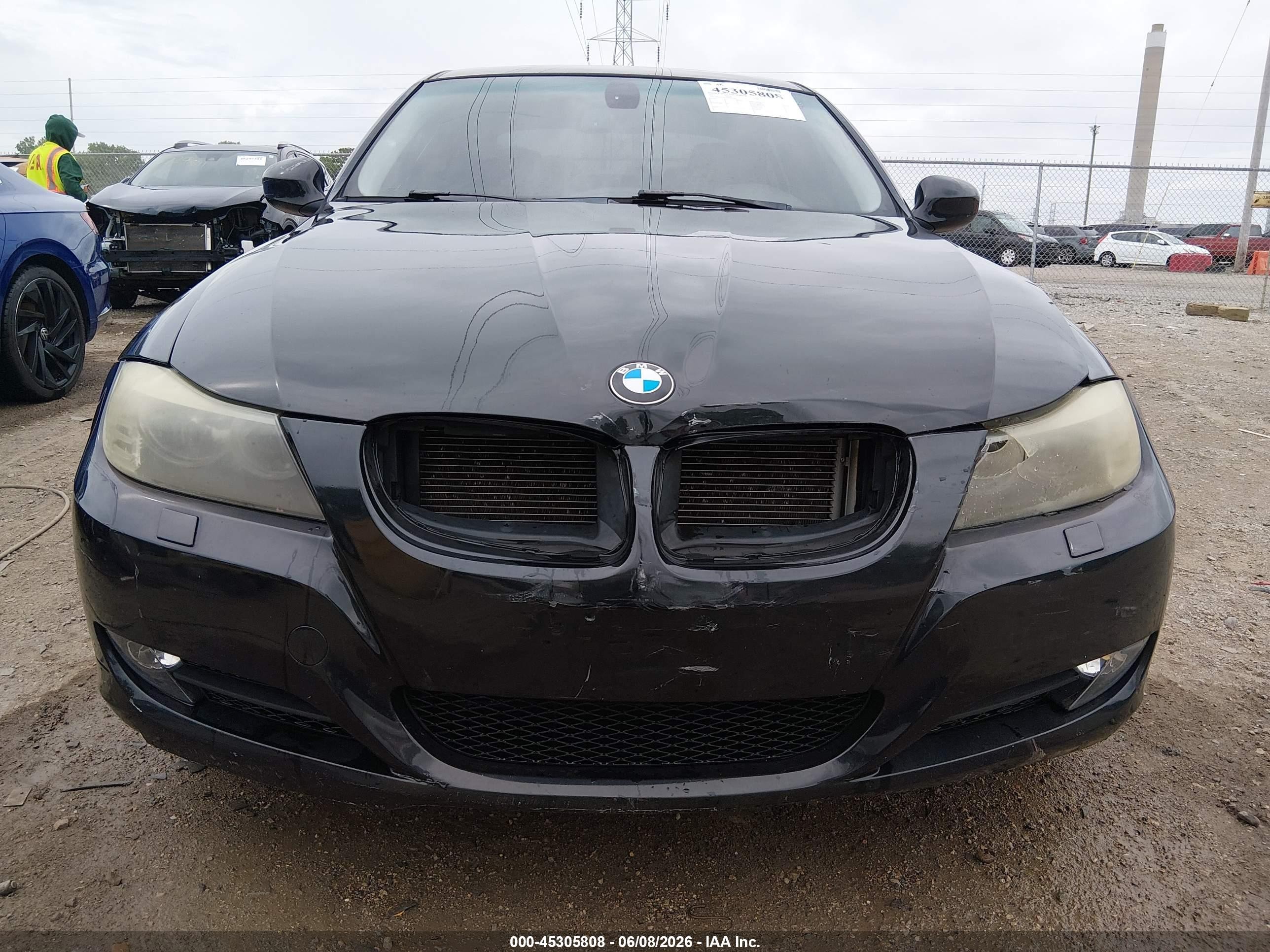 2011 Bmw 328i Xdrive Black vin: WBAPK7C5XBF083362