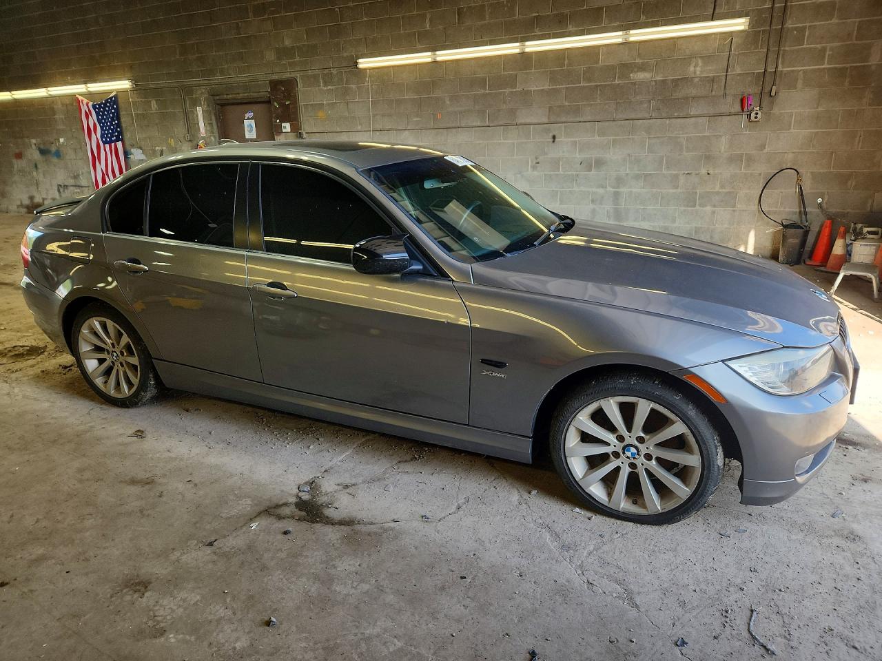 2011 Bmw 328 Xi Gray vin: WBAPK7G50BNN48828