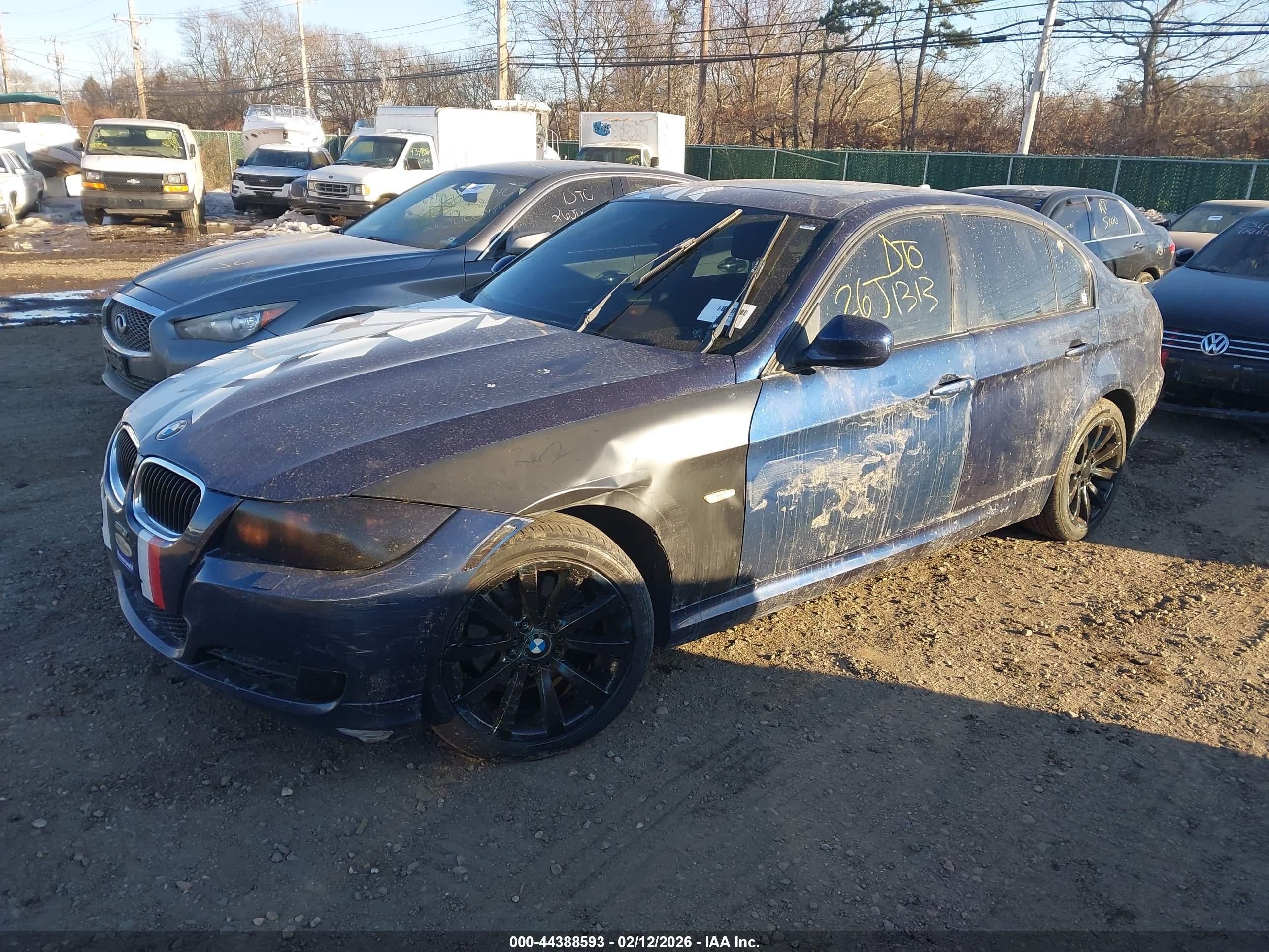 2011 Bmw 328i Xdrive Blue vin: WBAPK7G50BNN78671