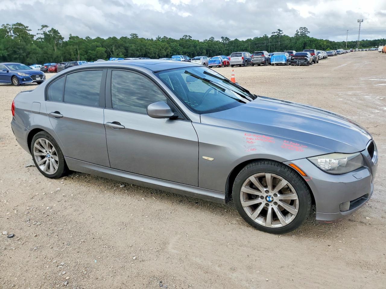 2011 Bmw 328 Xi Gray vin: WBAPK7G53BNN86375