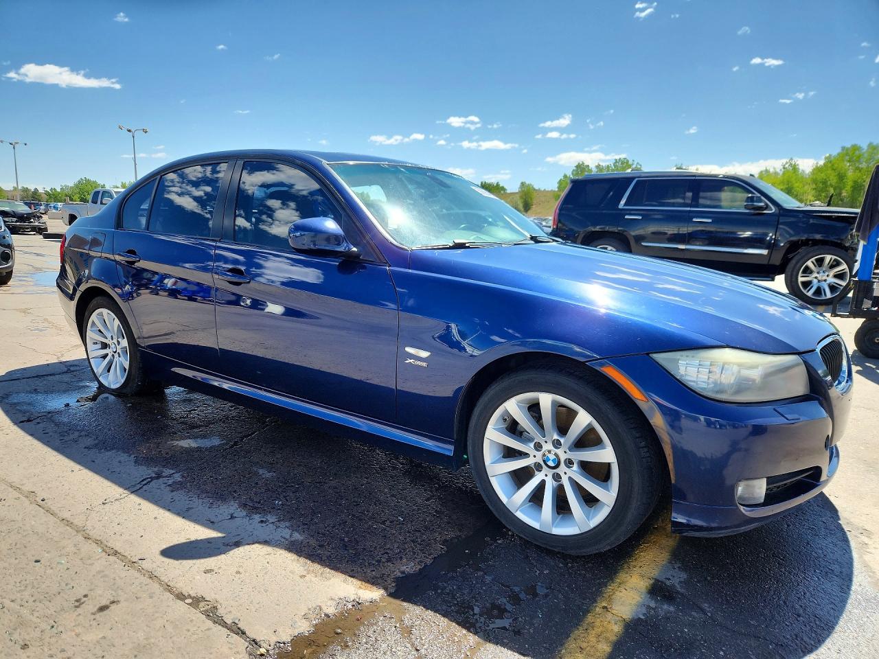 2011 Bmw 328 Xi Blue vin: WBAPK7G57BNN85746