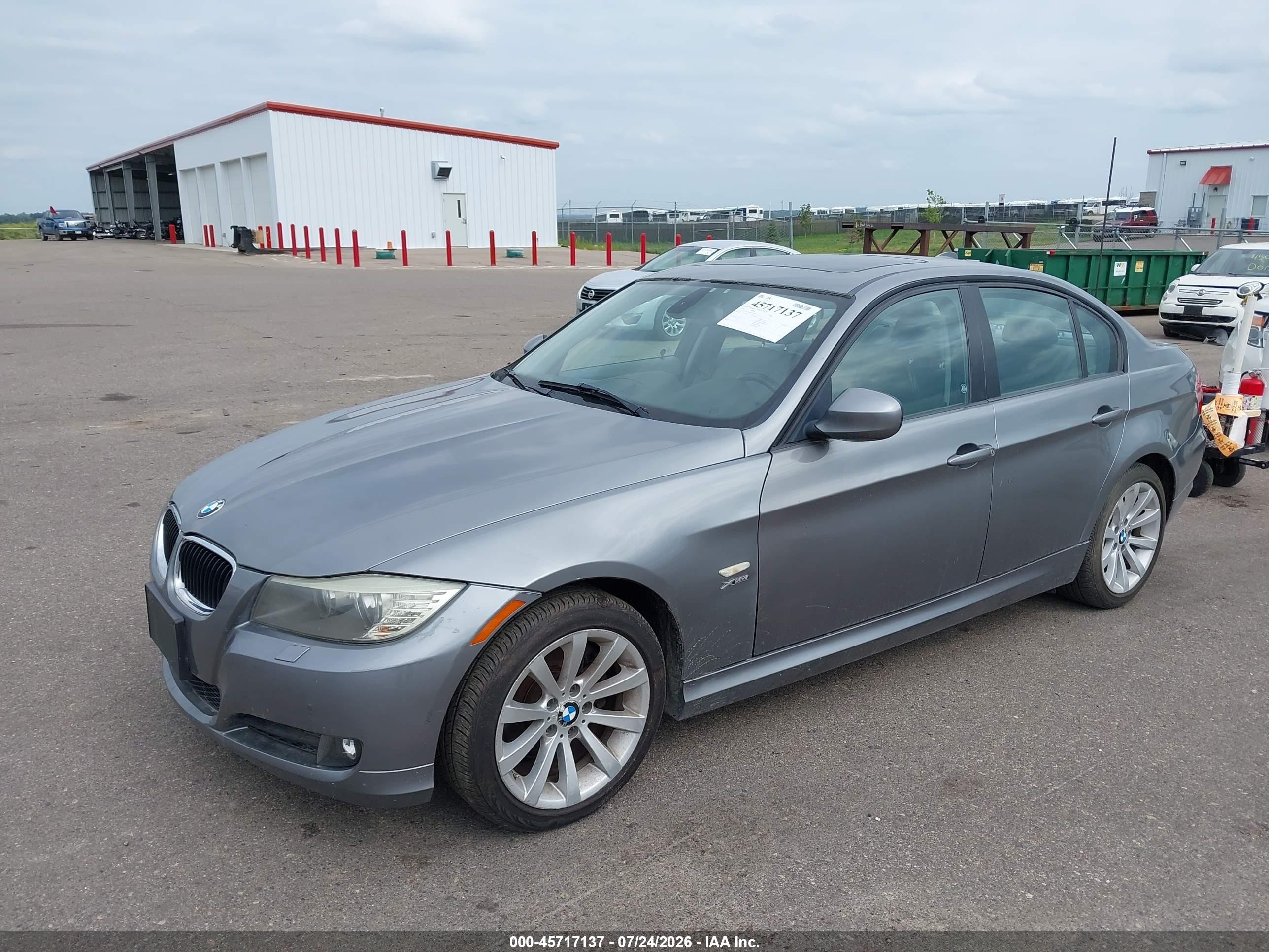 2011 Bmw 328i Xdrive Gray vin: WBAPK7G58BNN78269