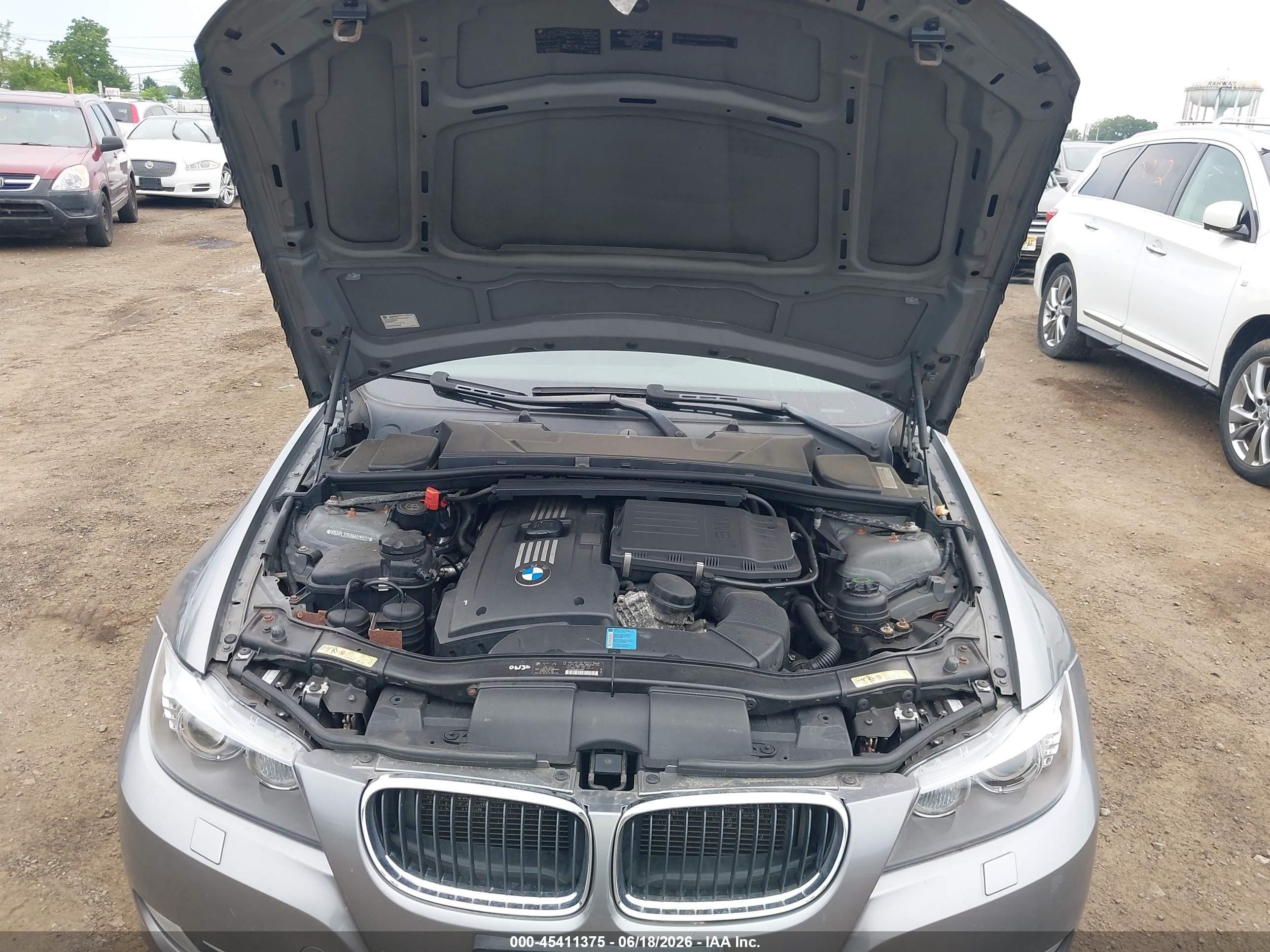 2009 Bmw 335i Xdrive Gray vin: WBAPL33509A515521