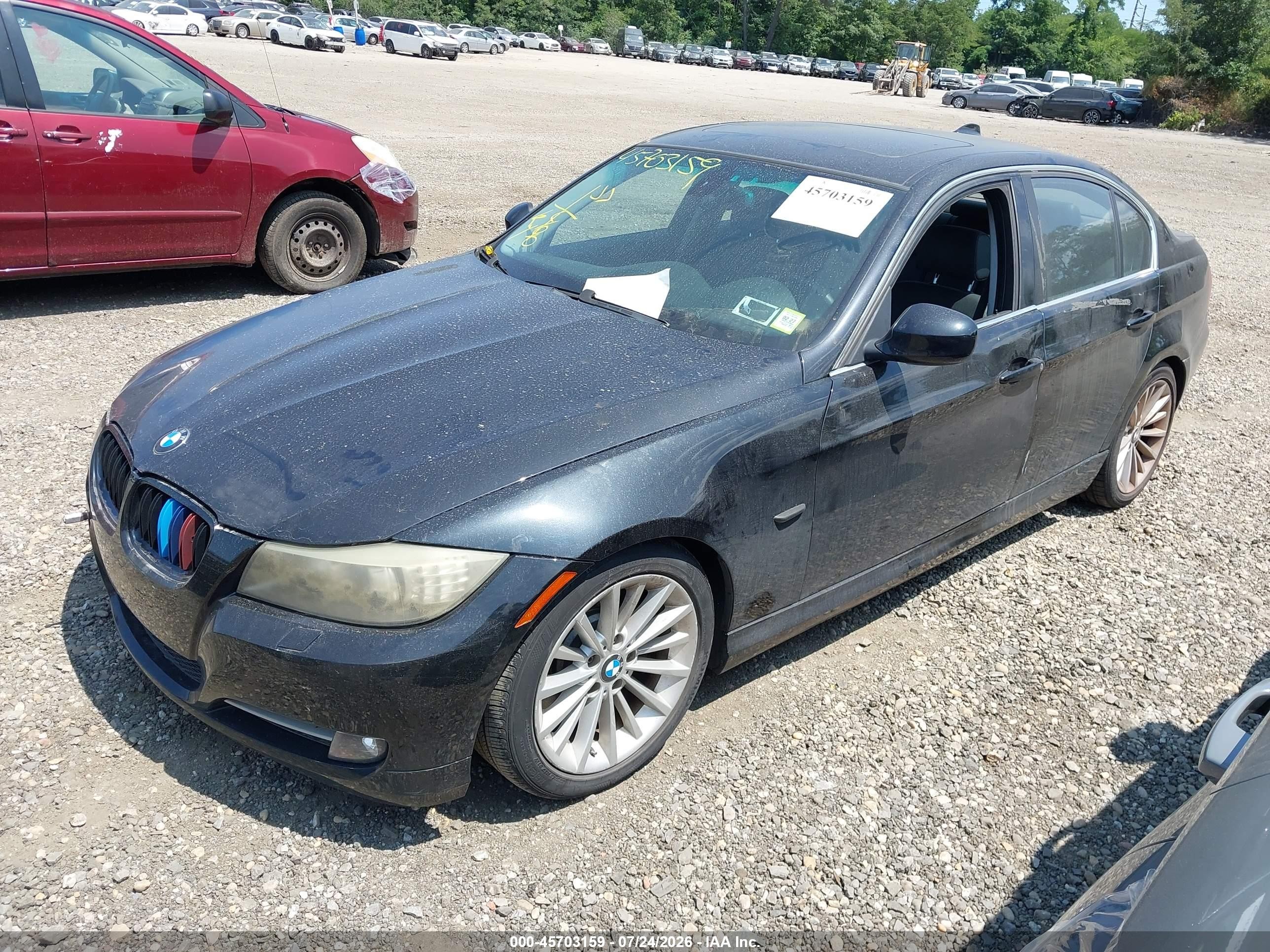 2009 Bmw 335i Xdrive Black vin: WBAPL33519A406680