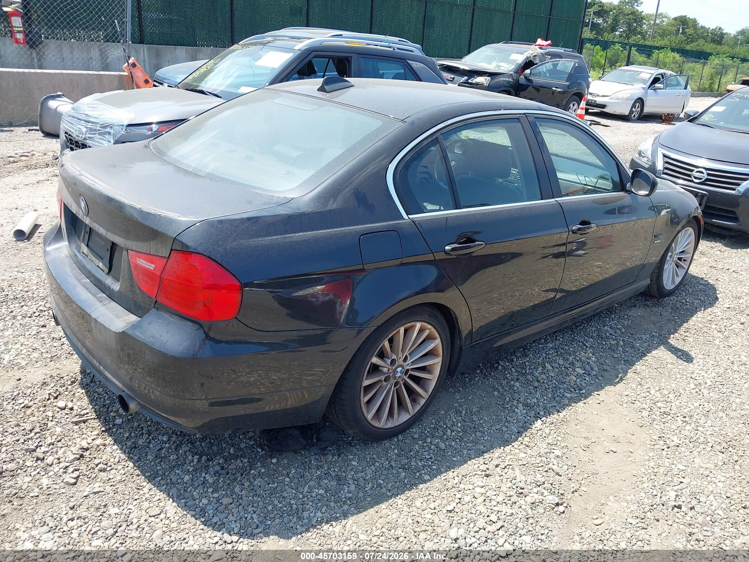 2009 Bmw 335i Xdrive Black vin: WBAPL33519A406680