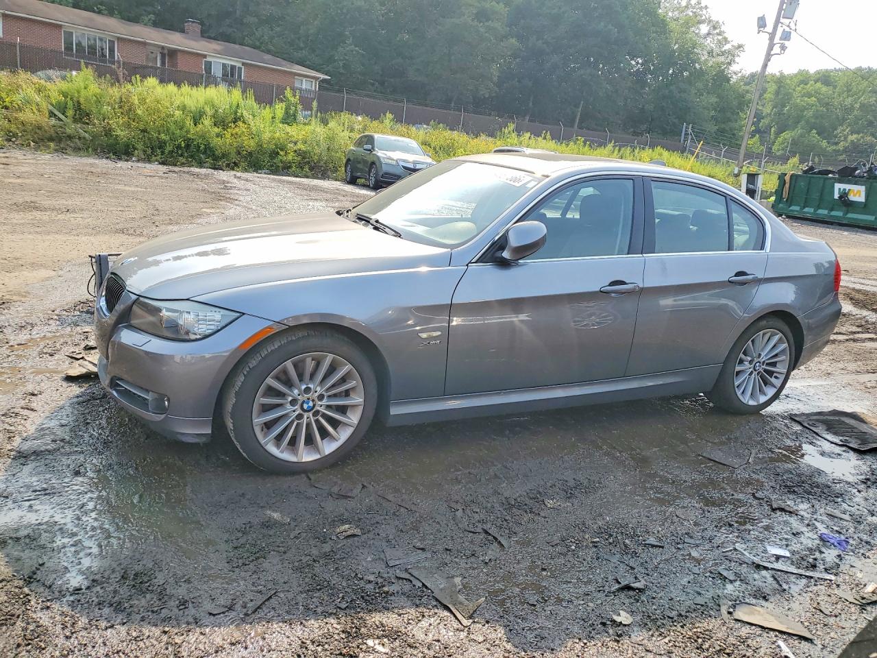 2009 Bmw 335 Xi Gray vin: WBAPL33519A407358
