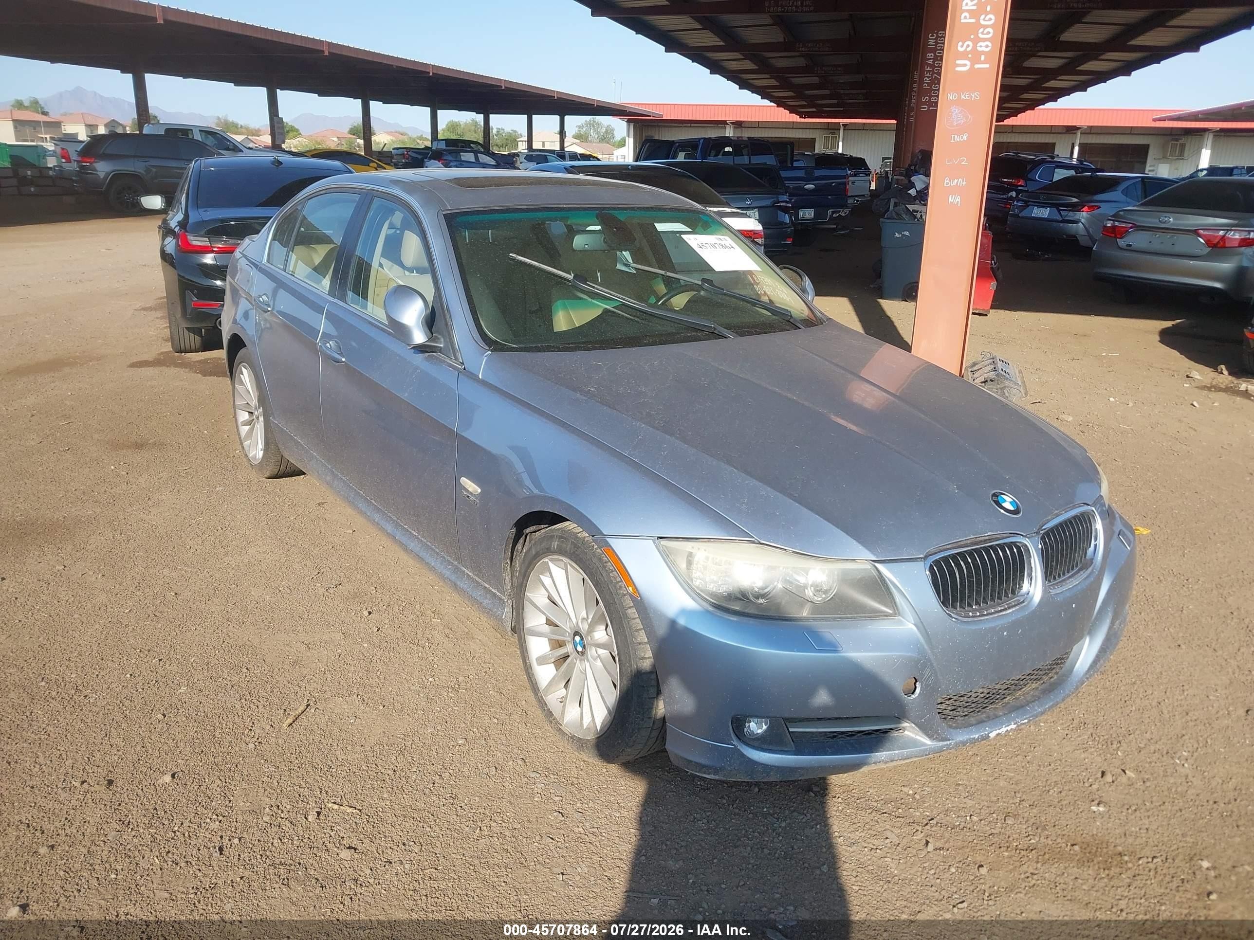 2009 Bmw 335i Xdrive Blue vin: WBAPL33559A406164