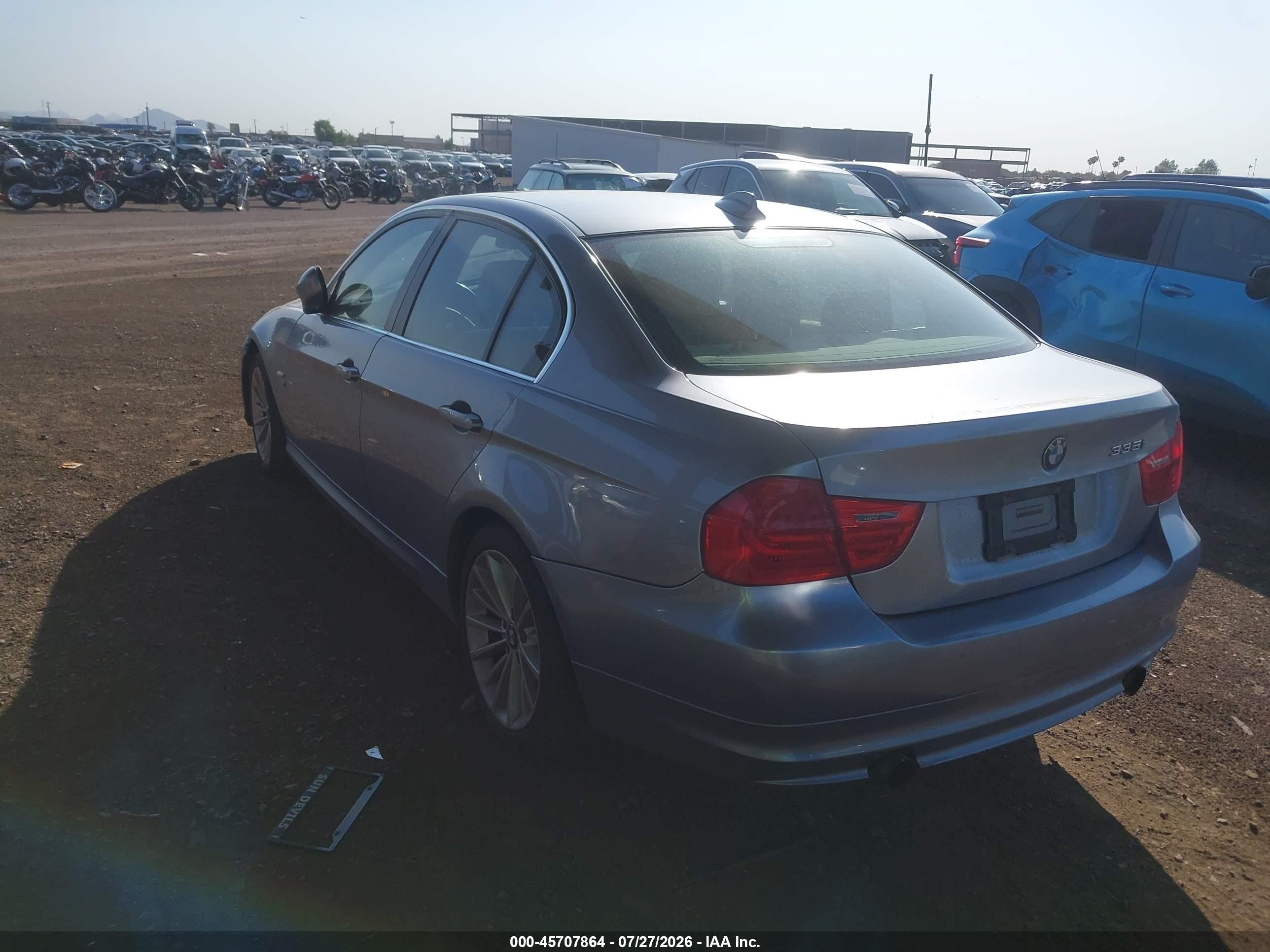 2009 Bmw 335i Xdrive Blue vin: WBAPL33559A406164