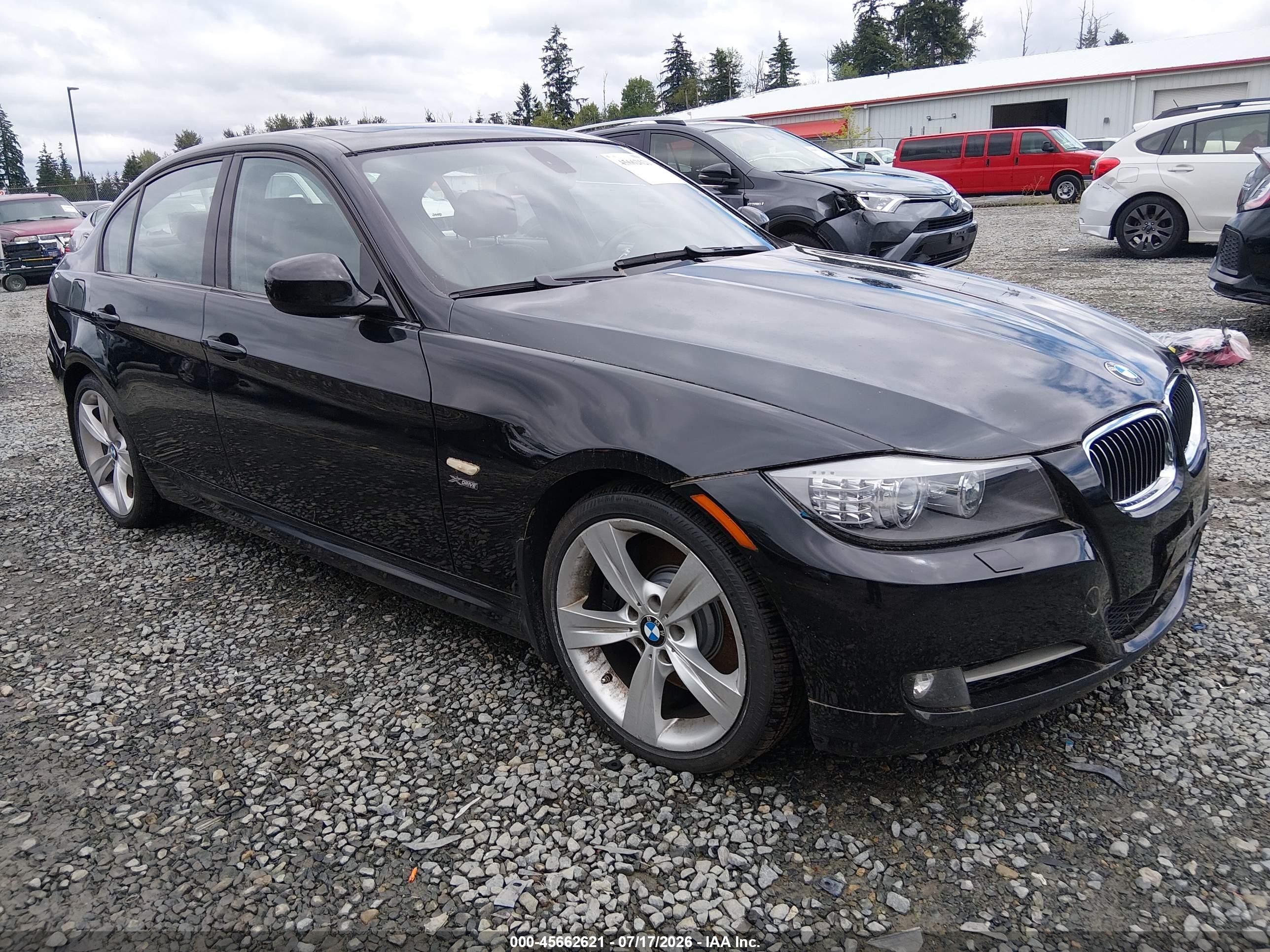 2009 Bmw 335i Xdrive Black vin: WBAPL33589A406708