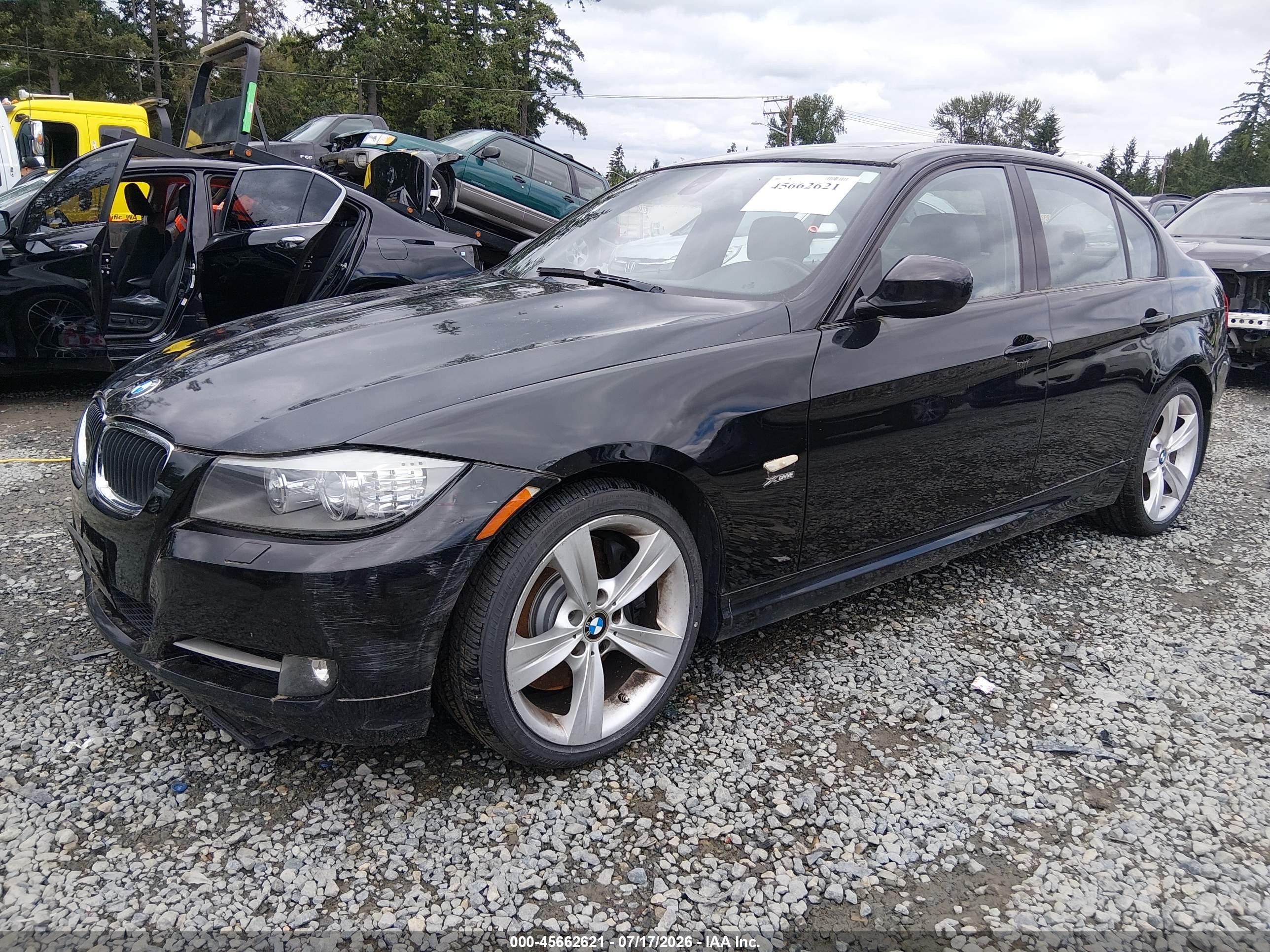 2009 Bmw 335i Xdrive Black vin: WBAPL33589A406708
