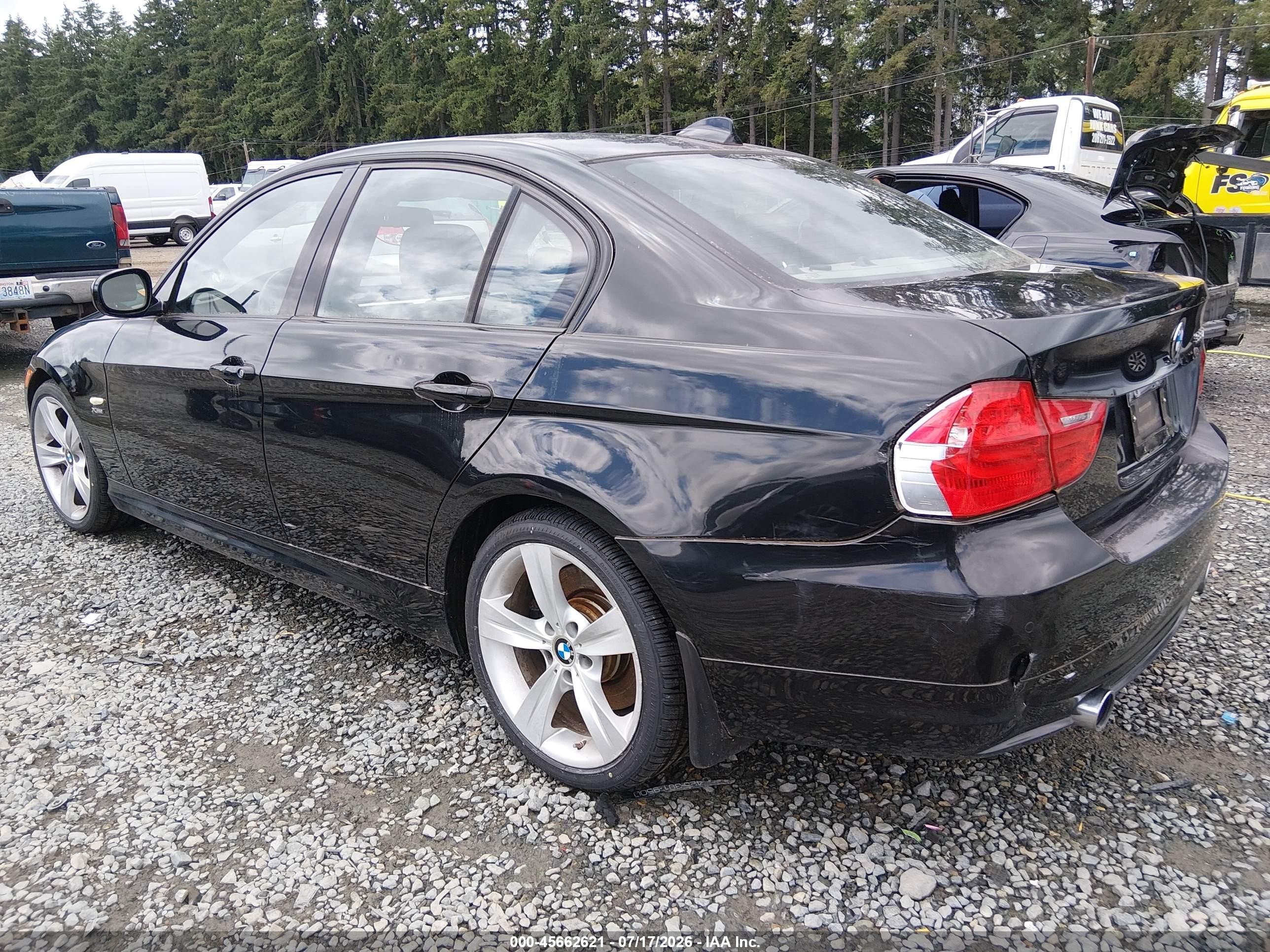 2009 Bmw 335i Xdrive Black vin: WBAPL33589A406708