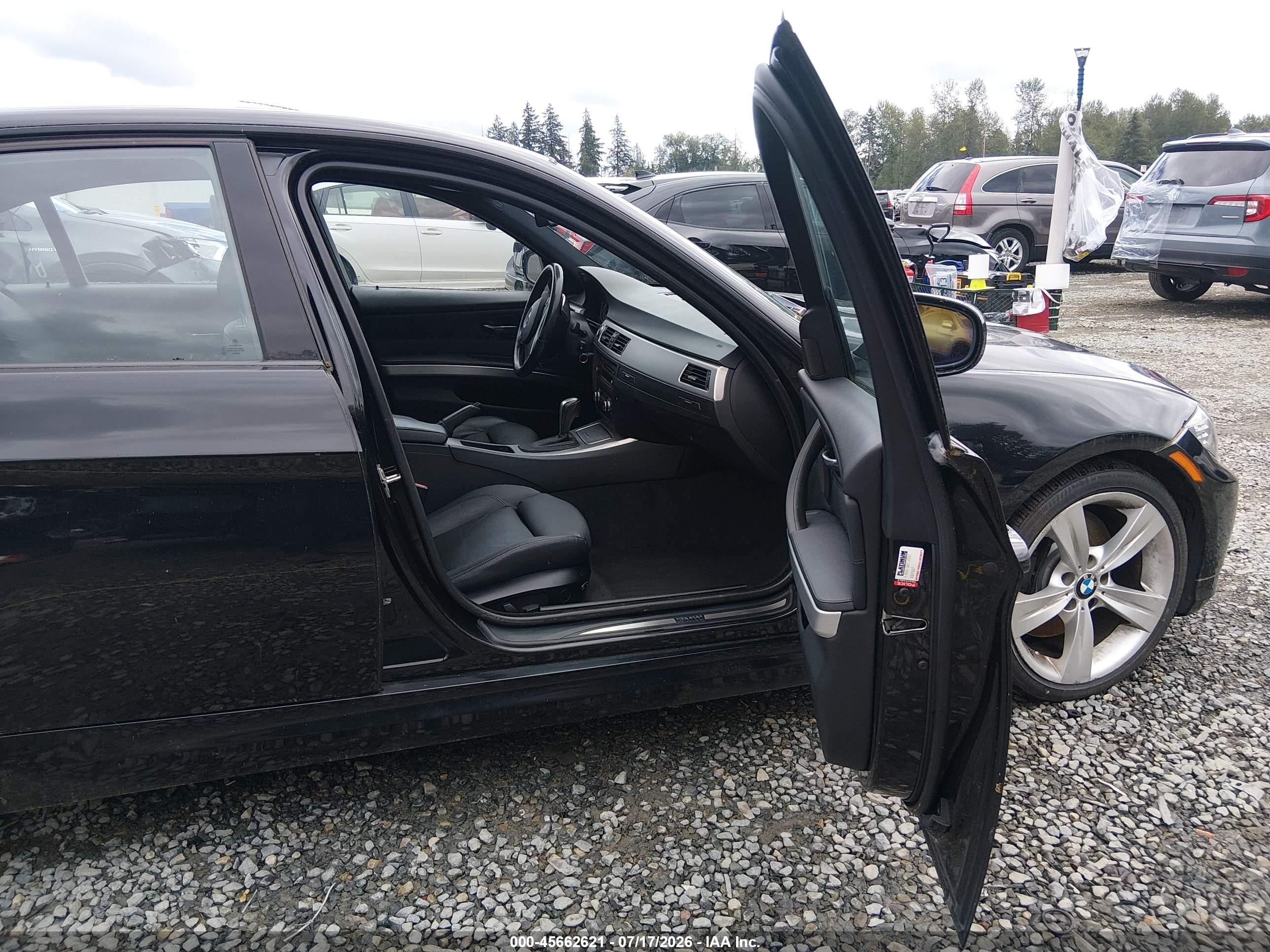 2009 Bmw 335i Xdrive Black vin: WBAPL33589A406708