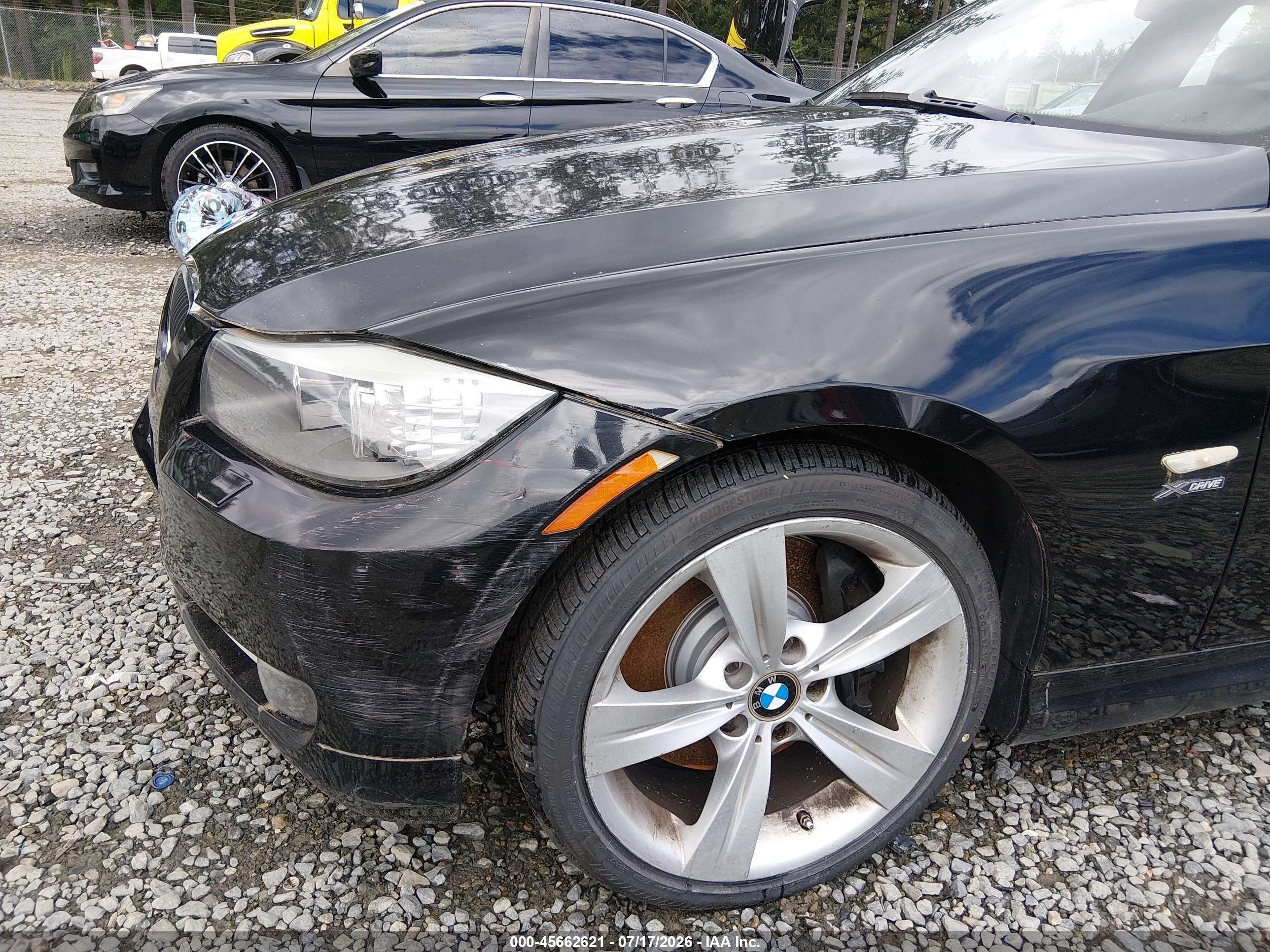 2009 Bmw 335i Xdrive Black vin: WBAPL33589A406708