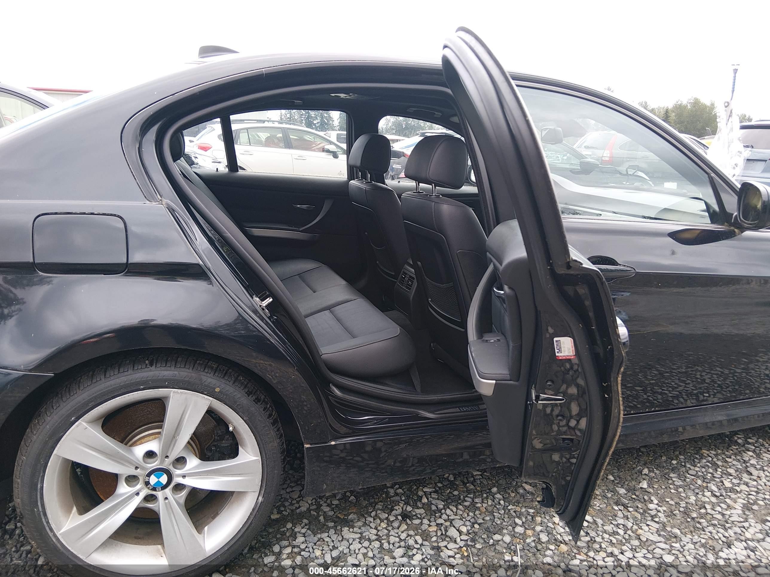2009 Bmw 335i Xdrive Black vin: WBAPL33589A406708