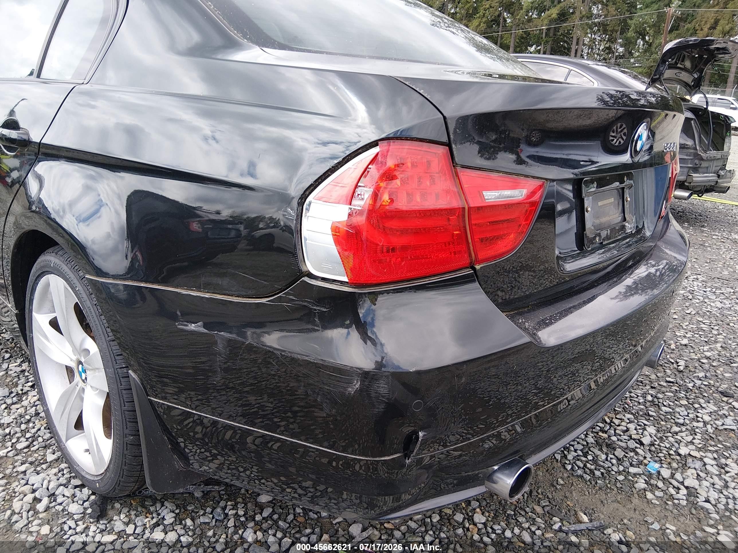 2009 Bmw 335i Xdrive Black vin: WBAPL33589A406708