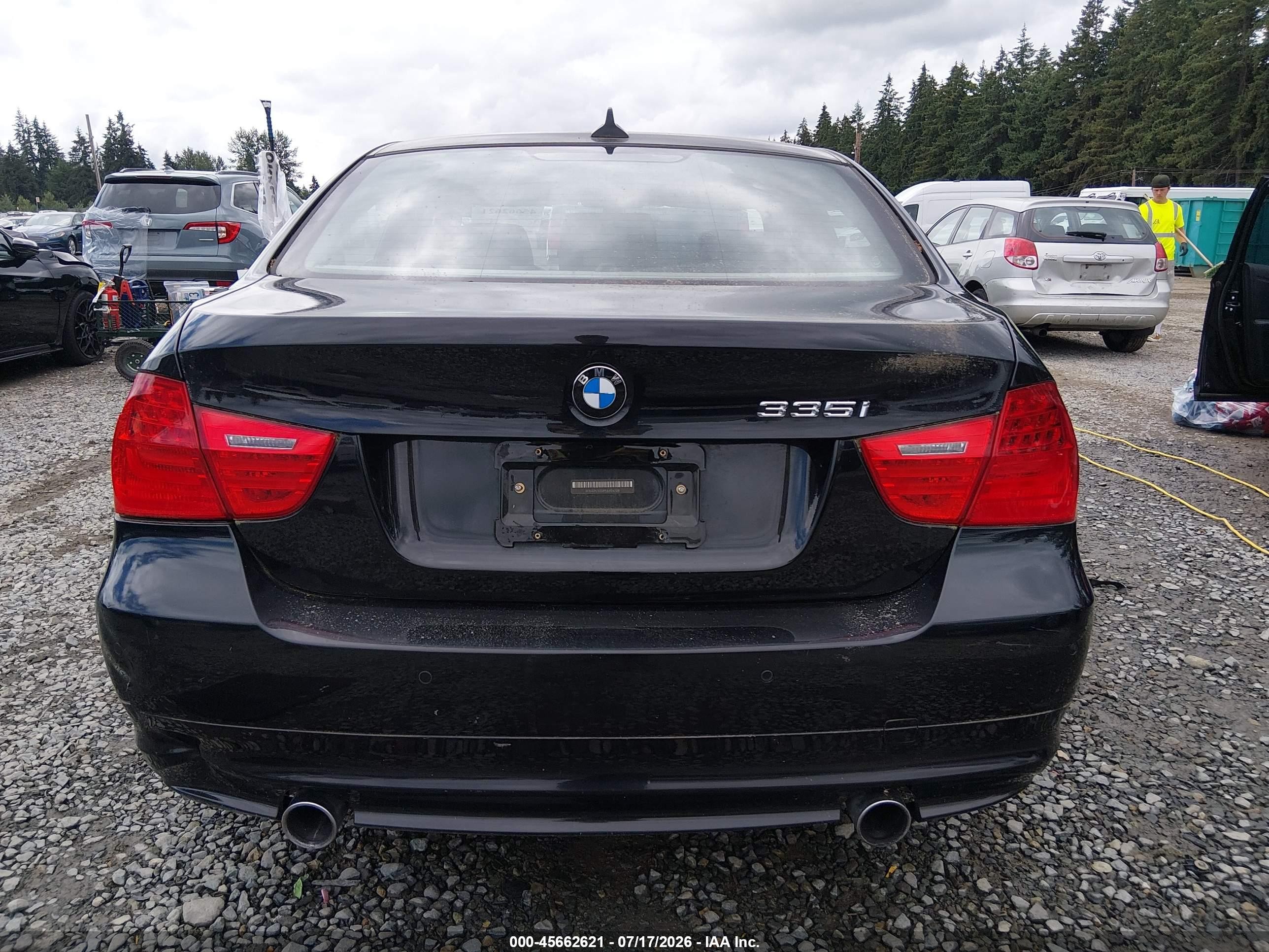 2009 Bmw 335i Xdrive Black vin: WBAPL33589A406708