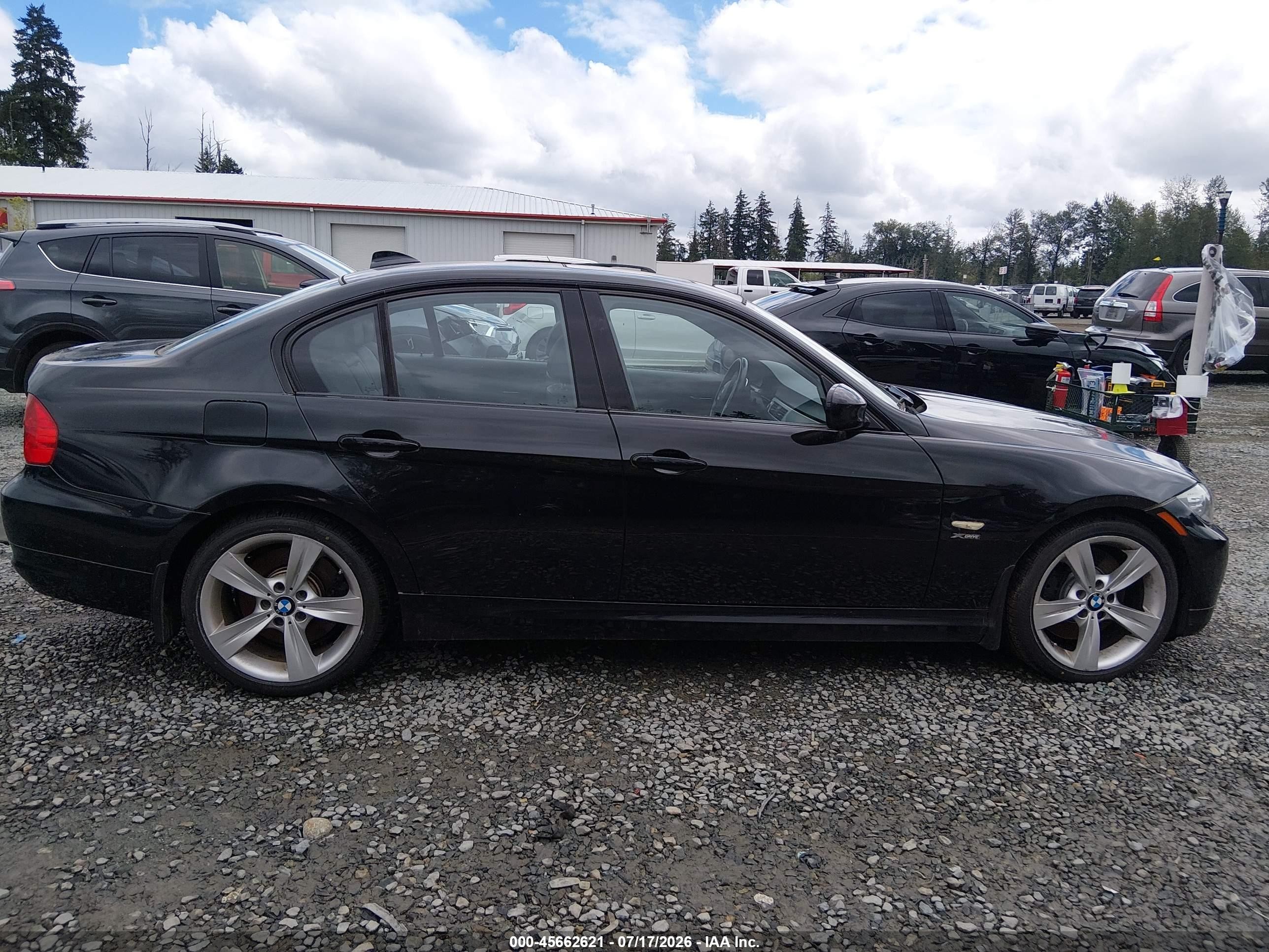 2009 Bmw 335i Xdrive Black vin: WBAPL33589A406708