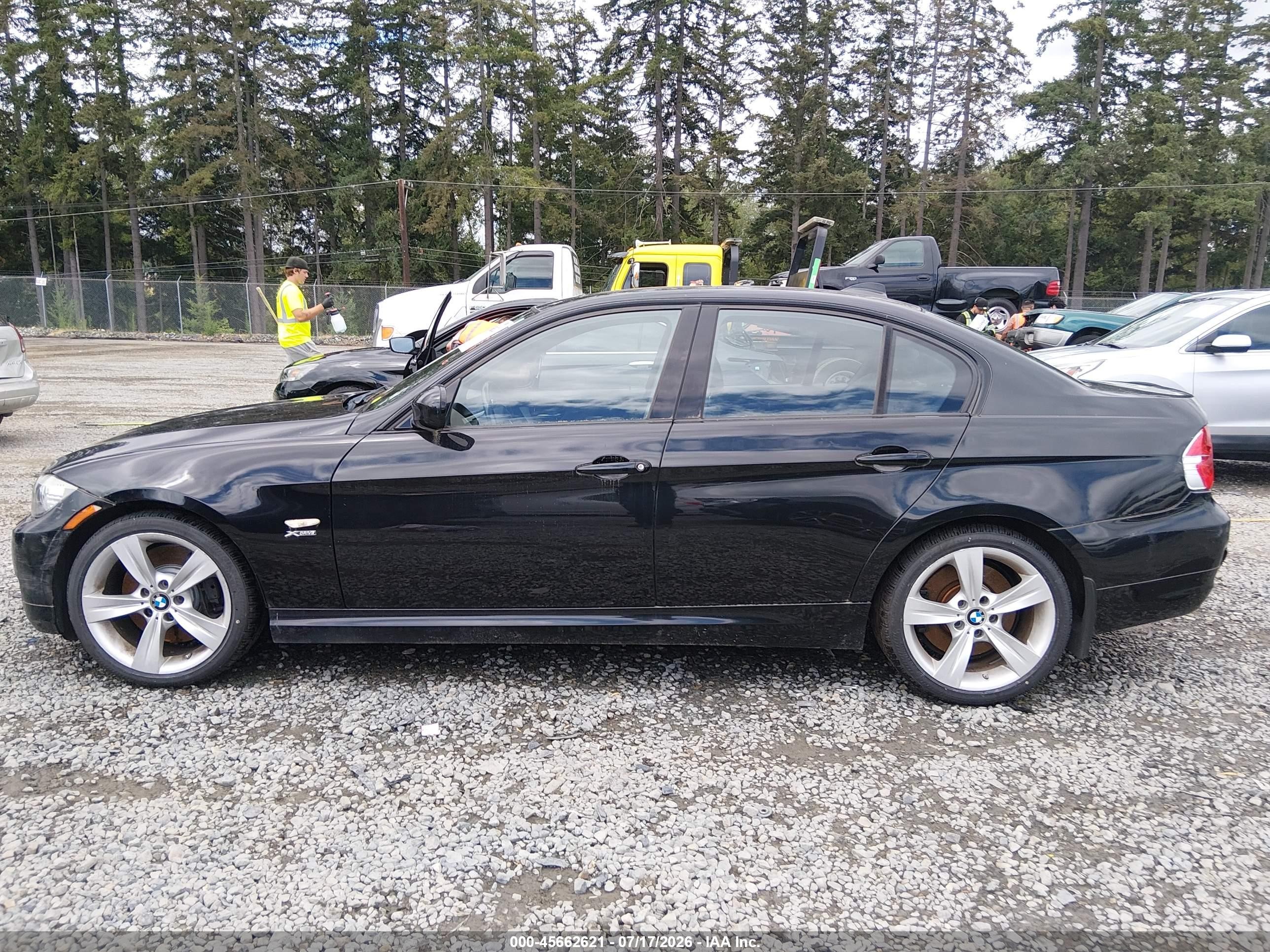 2009 Bmw 335i Xdrive Black vin: WBAPL33589A406708