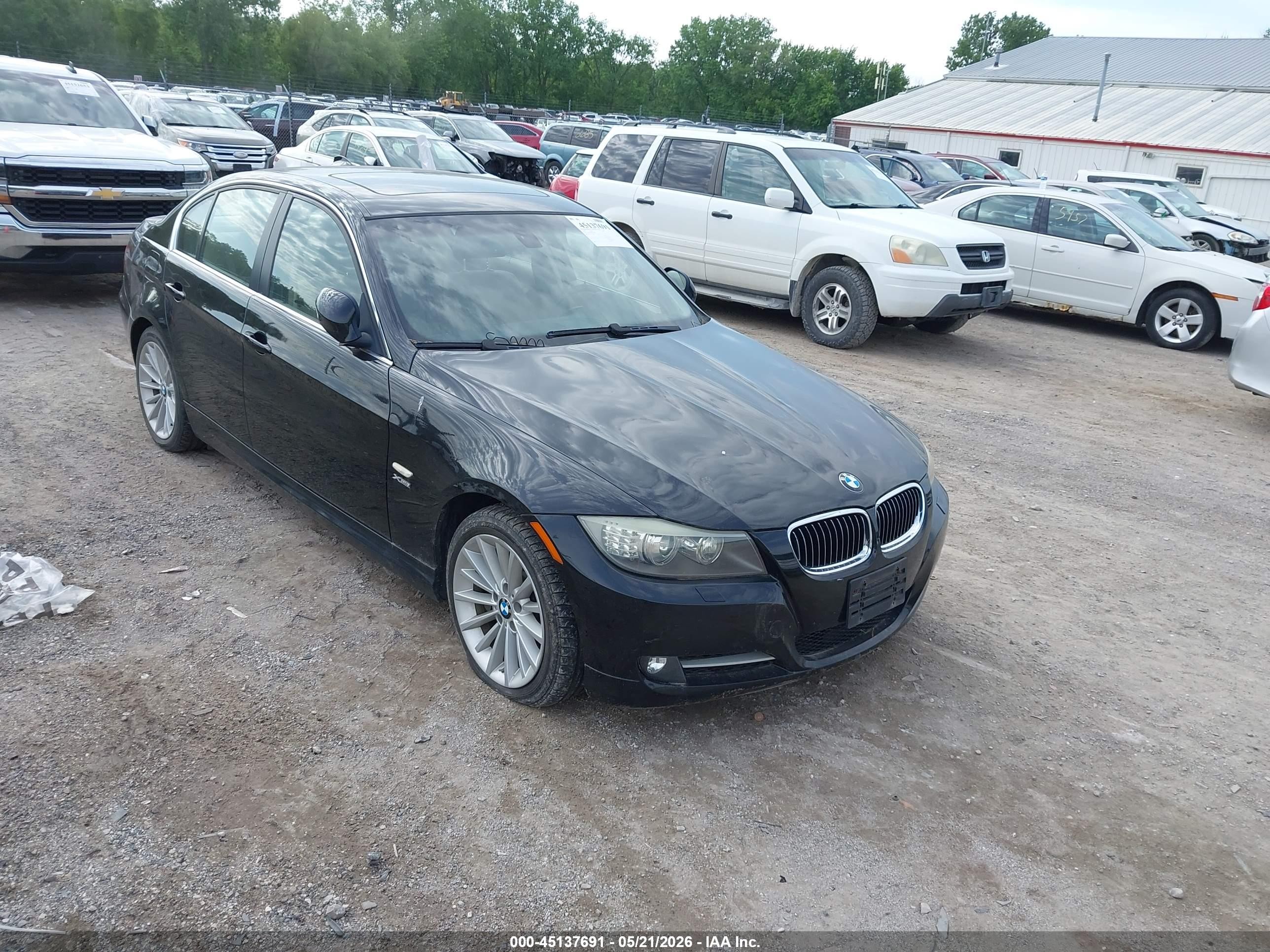 2009 Bmw 335i Xdrive Black vin: WBAPL33599A404403