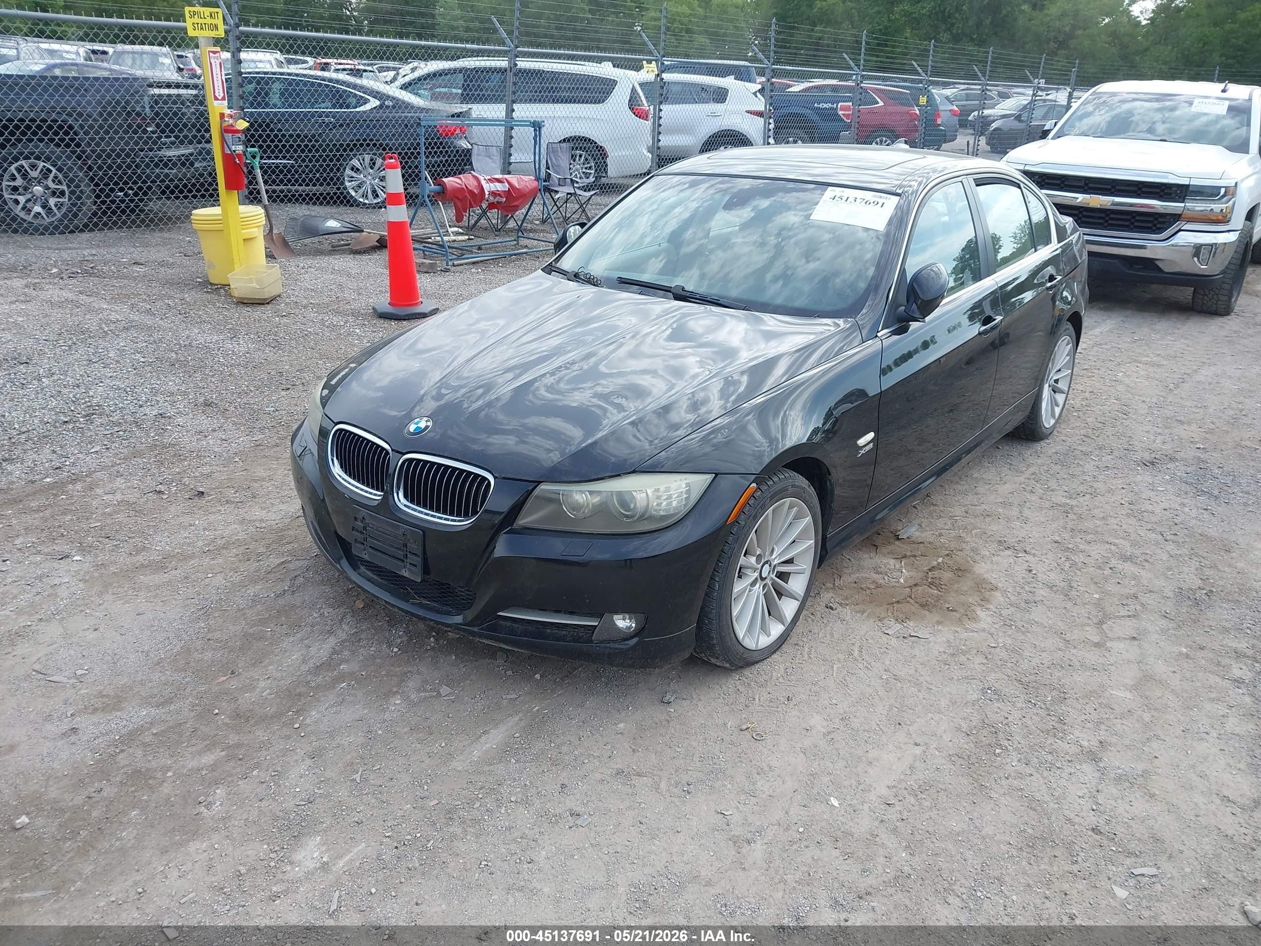 2009 Bmw 335i Xdrive Black vin: WBAPL33599A404403