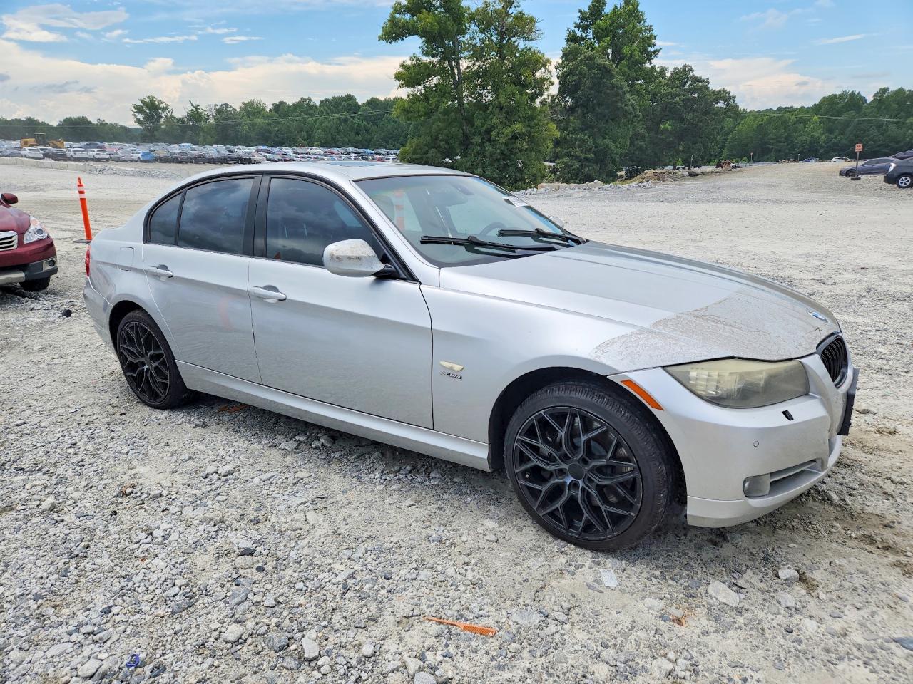 2009 Bmw 335 Xi Silver vin: WBAPL33599A406328