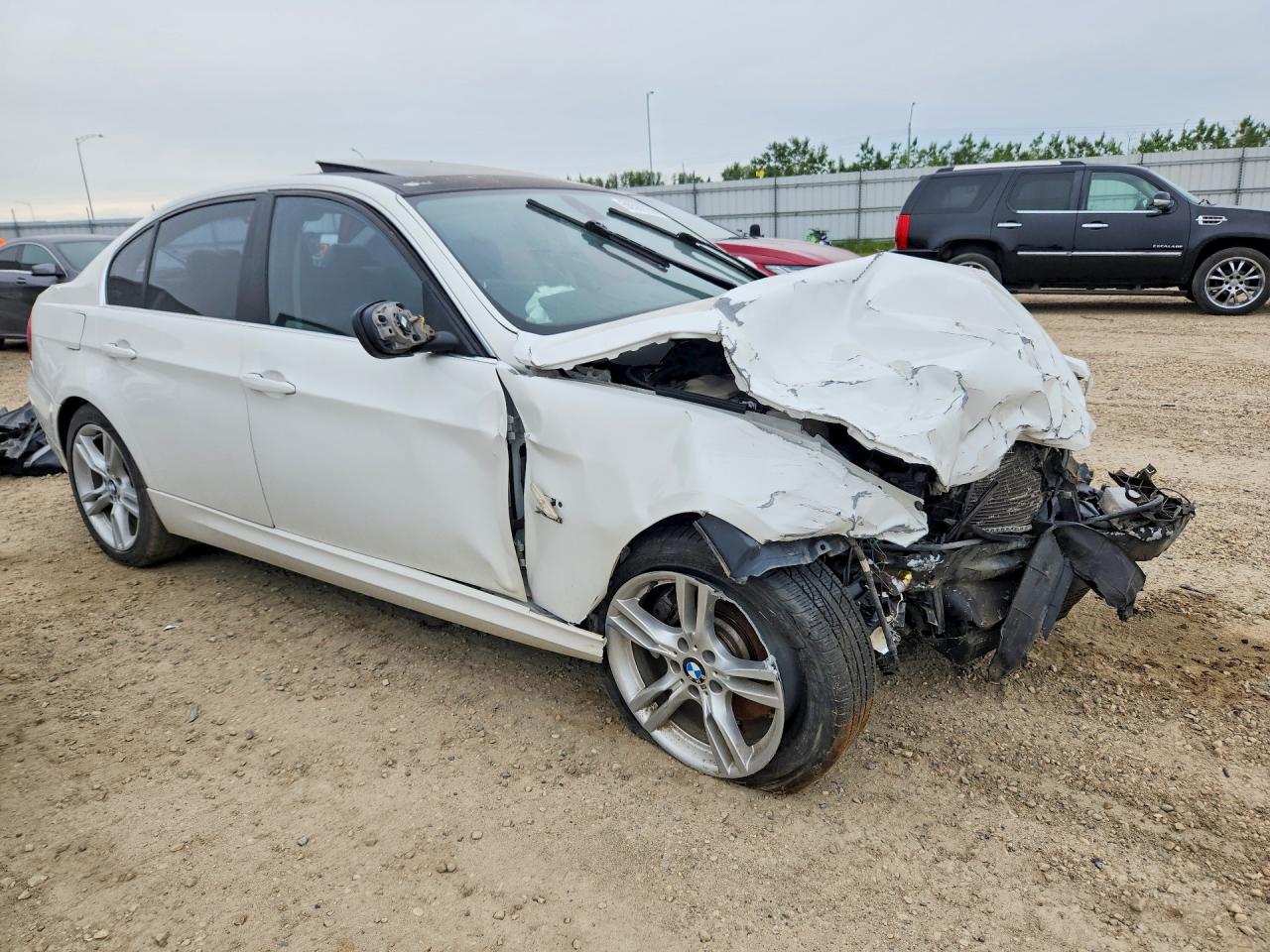 2009 Bmw 335 Xi White vin: WBAPL335X9A406287