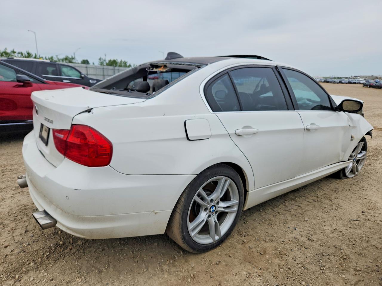 2009 Bmw 335 Xi White vin: WBAPL335X9A406287
