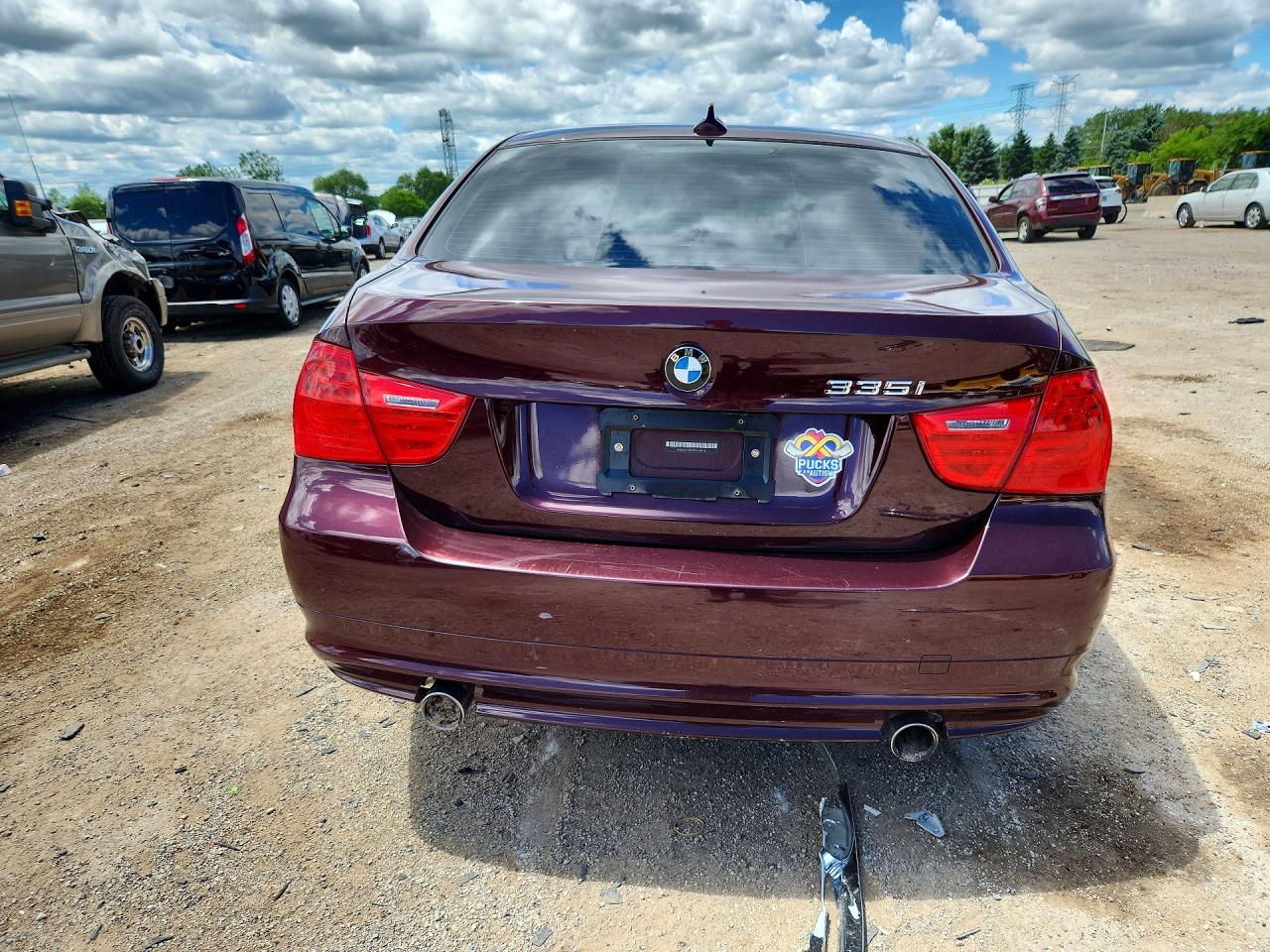 2009 Bmw 335 Xi Burgundy vin: WBAPL335X9A406760