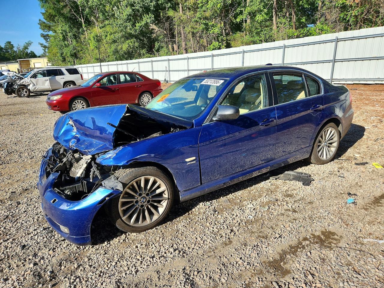 2011 Bmw 335 Xi Blue vin: WBAPL5C50BA918013