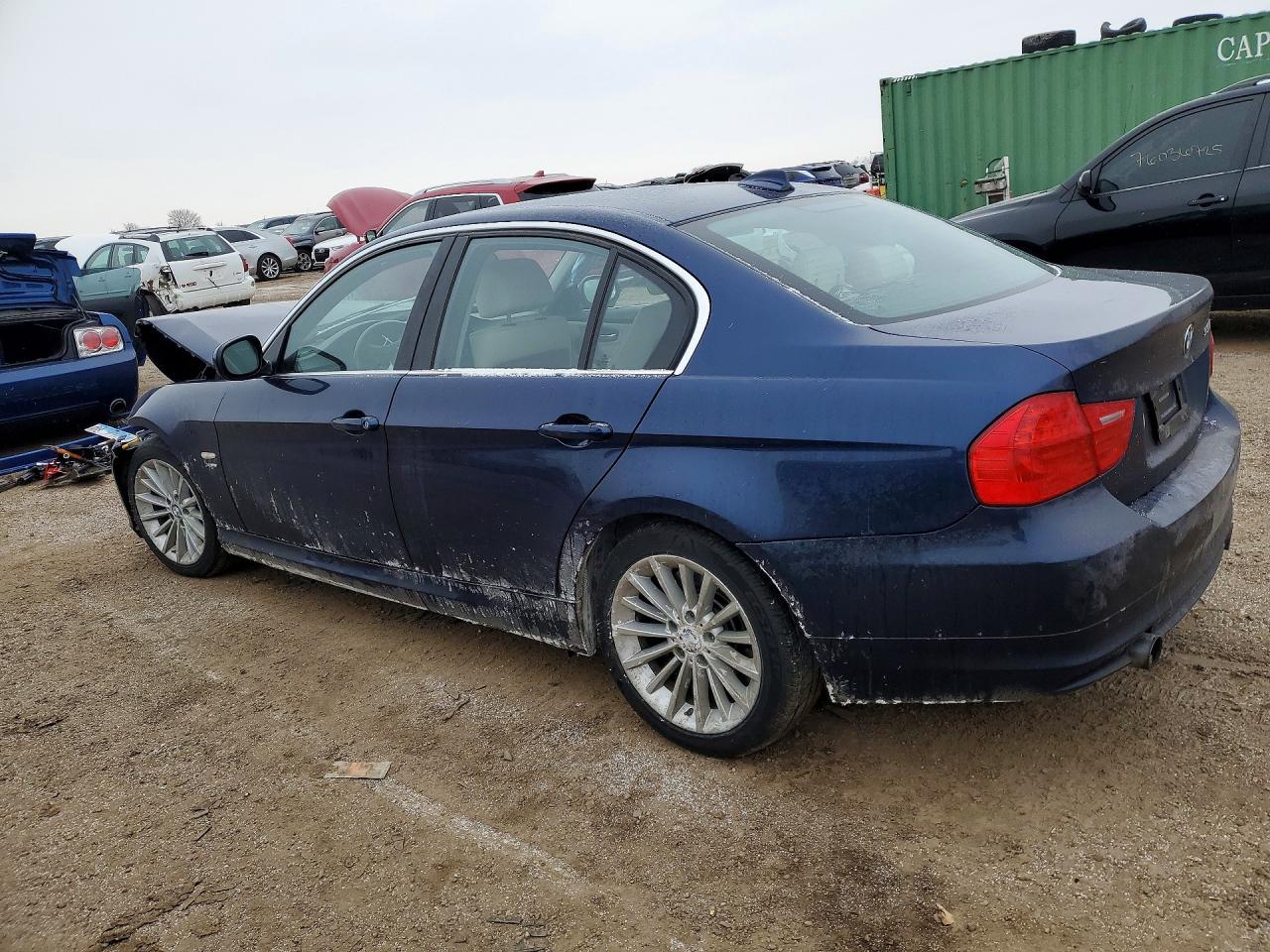 2011 Bmw 335 Xi Синий vin: WBAPL5C50BA918836