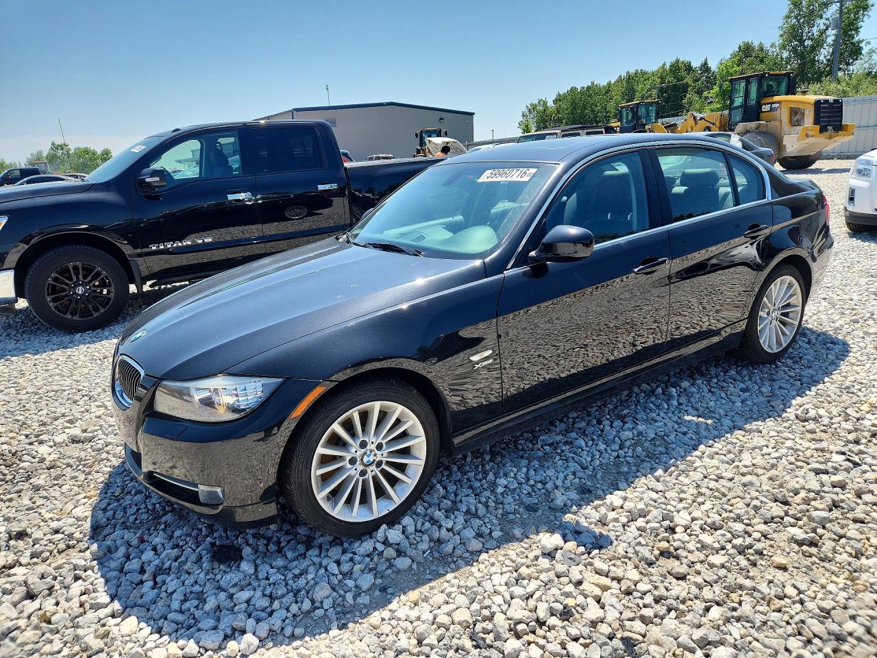 2011 Bmw 335 Xi Black vin: WBAPL5C51BA920580