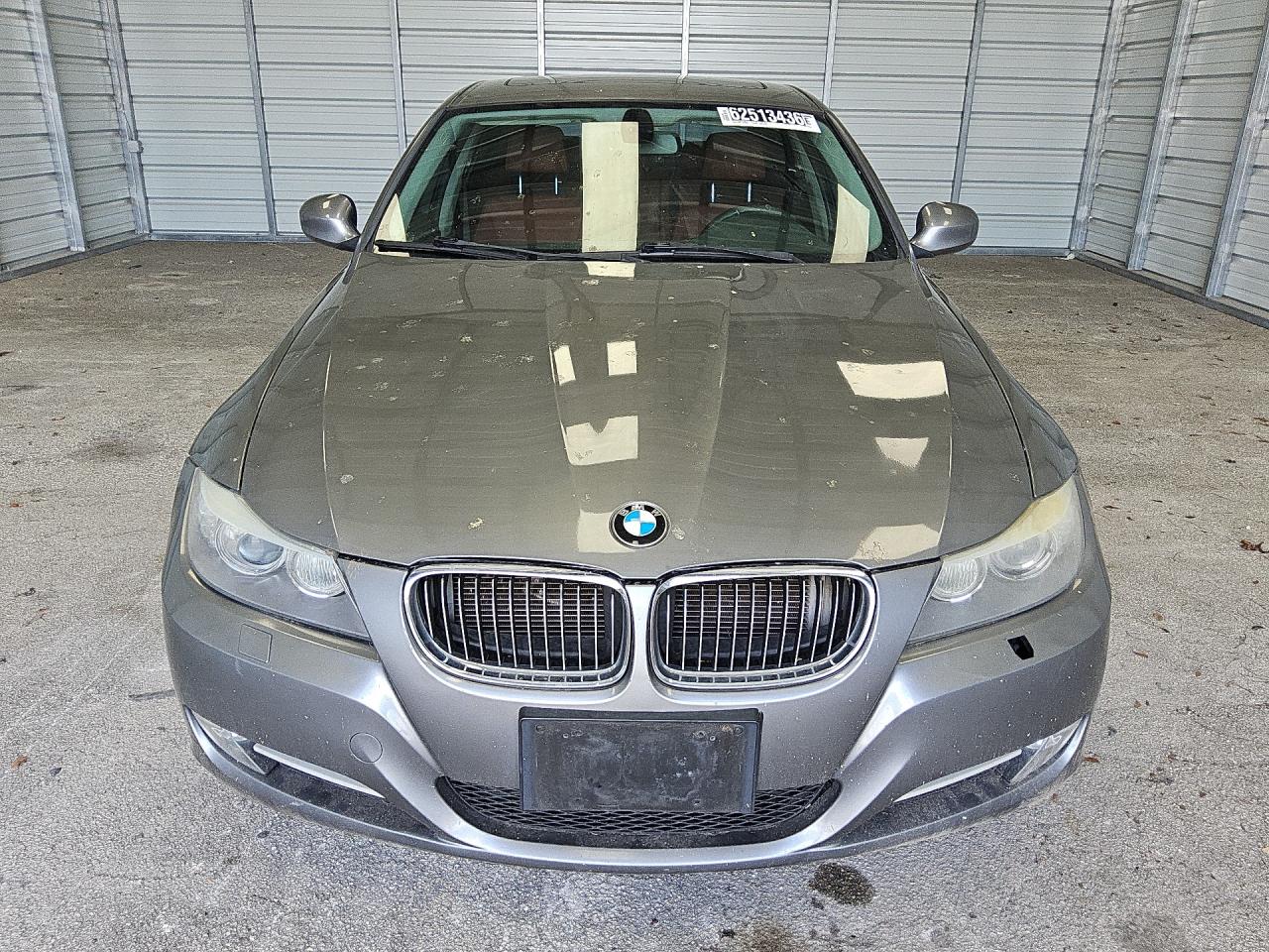 2011 Bmw 335 Xi Gray vin: WBAPL5C53BA917986 Damage: Left Head Lamp, Faded, Repair Required