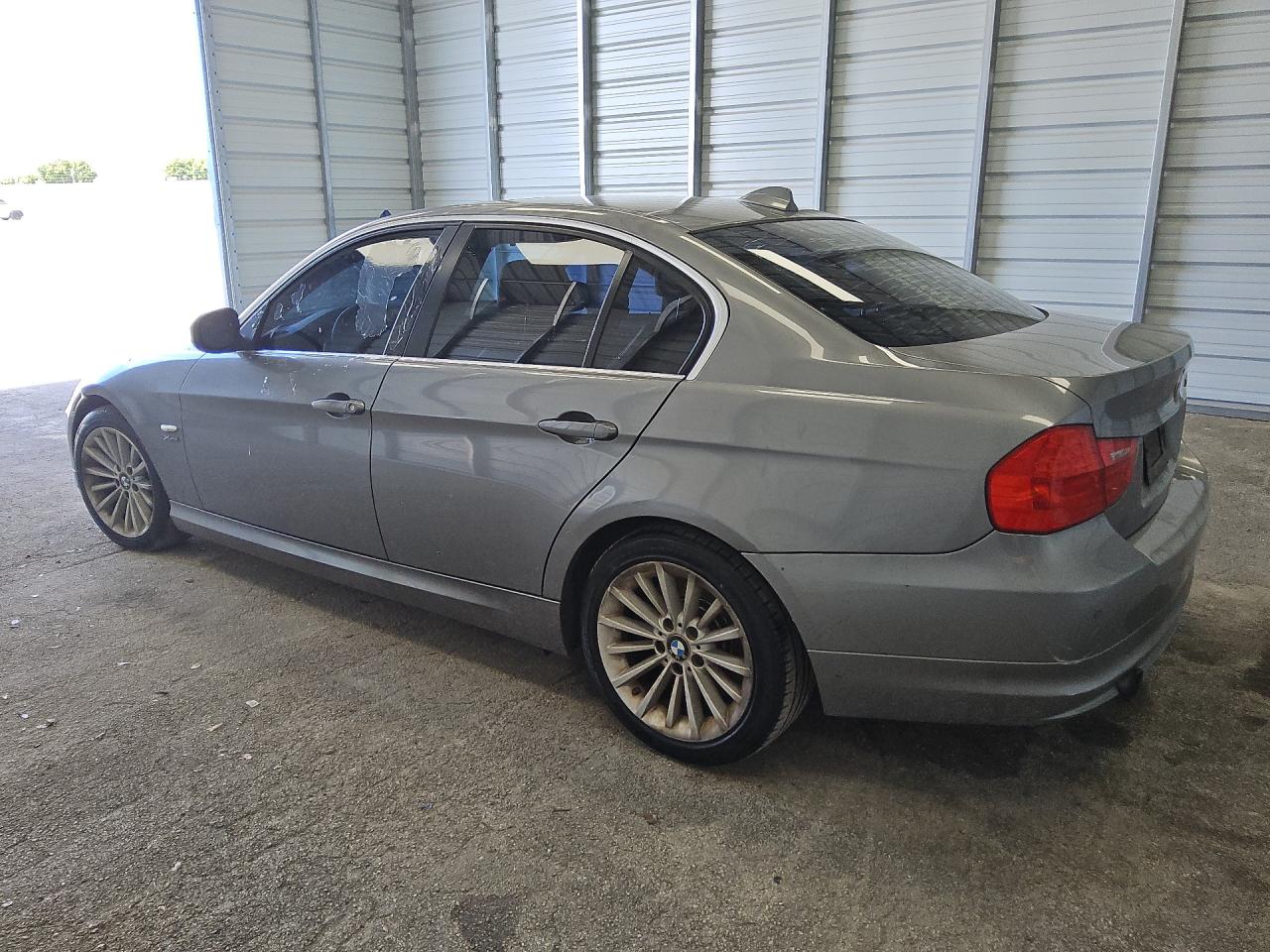 2011 Bmw 335 Xi Gray vin: WBAPL5C53BA917986 Damage: Left Rear Door, Misaligned, Repair Required