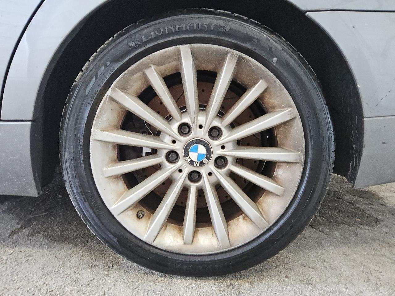 2011 Bmw 335 Xi Gray vin: WBAPL5C53BA917986 Damage: Left Rear Wheel, Curb Rash, > 12 Inches
