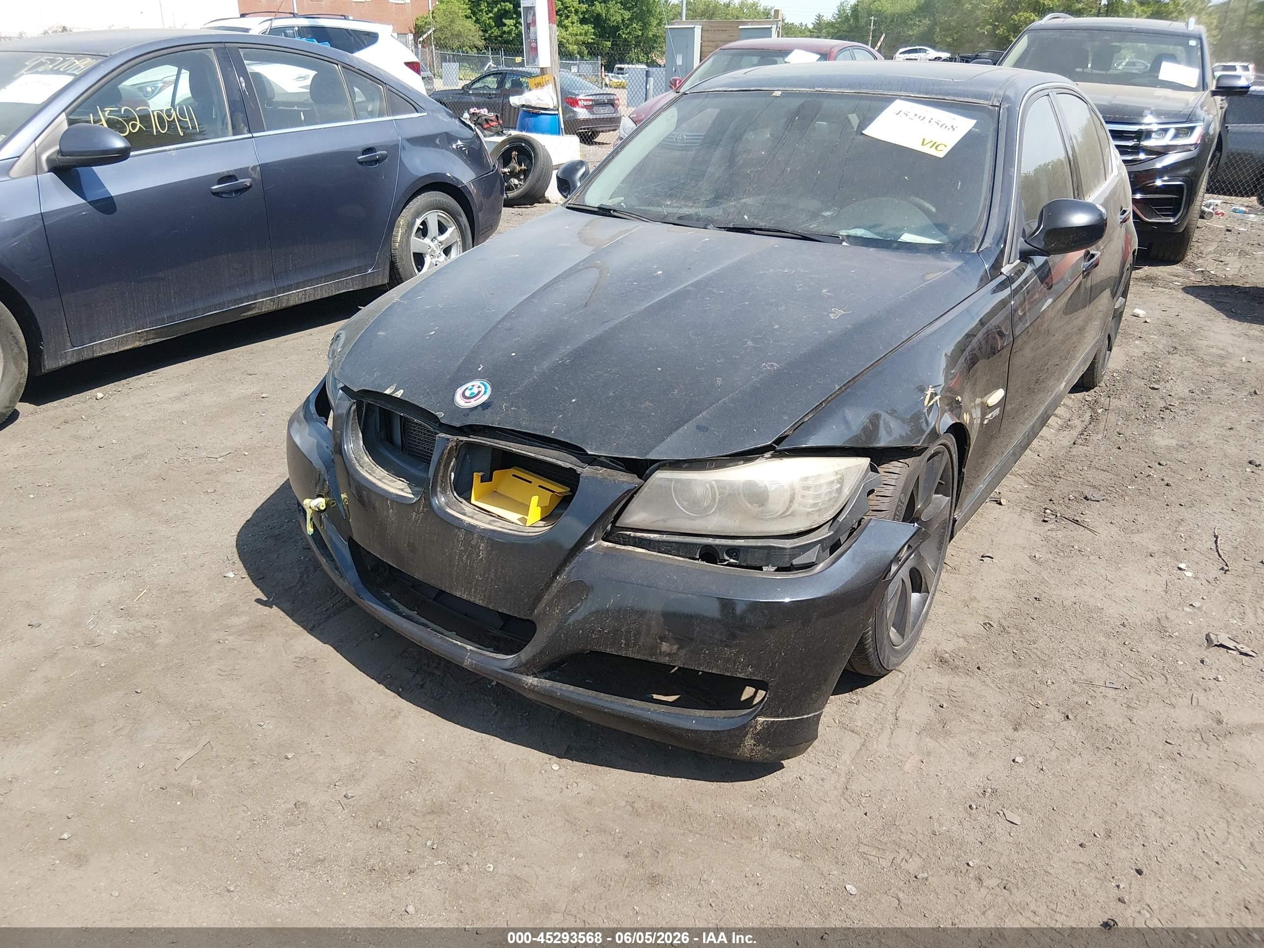 2011 Bmw 335i Xdrive Black vin: WBAPL5C54BA920752