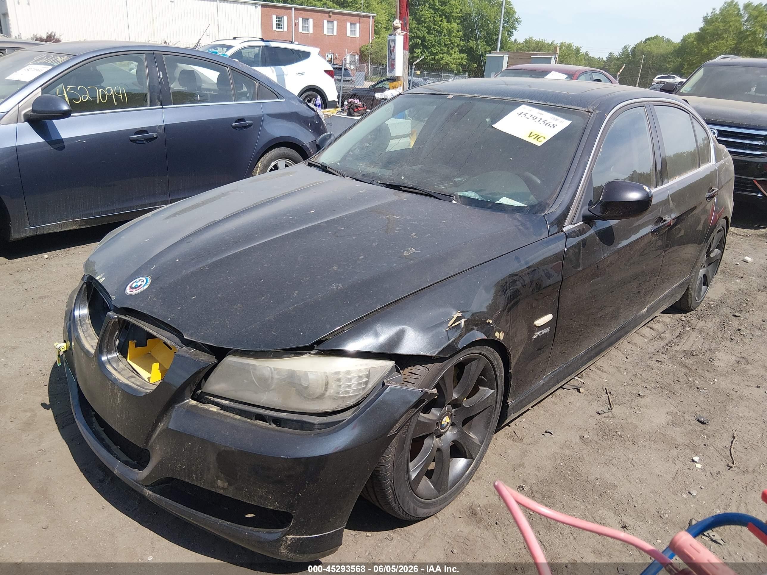 2011 Bmw 335i Xdrive Black vin: WBAPL5C54BA920752