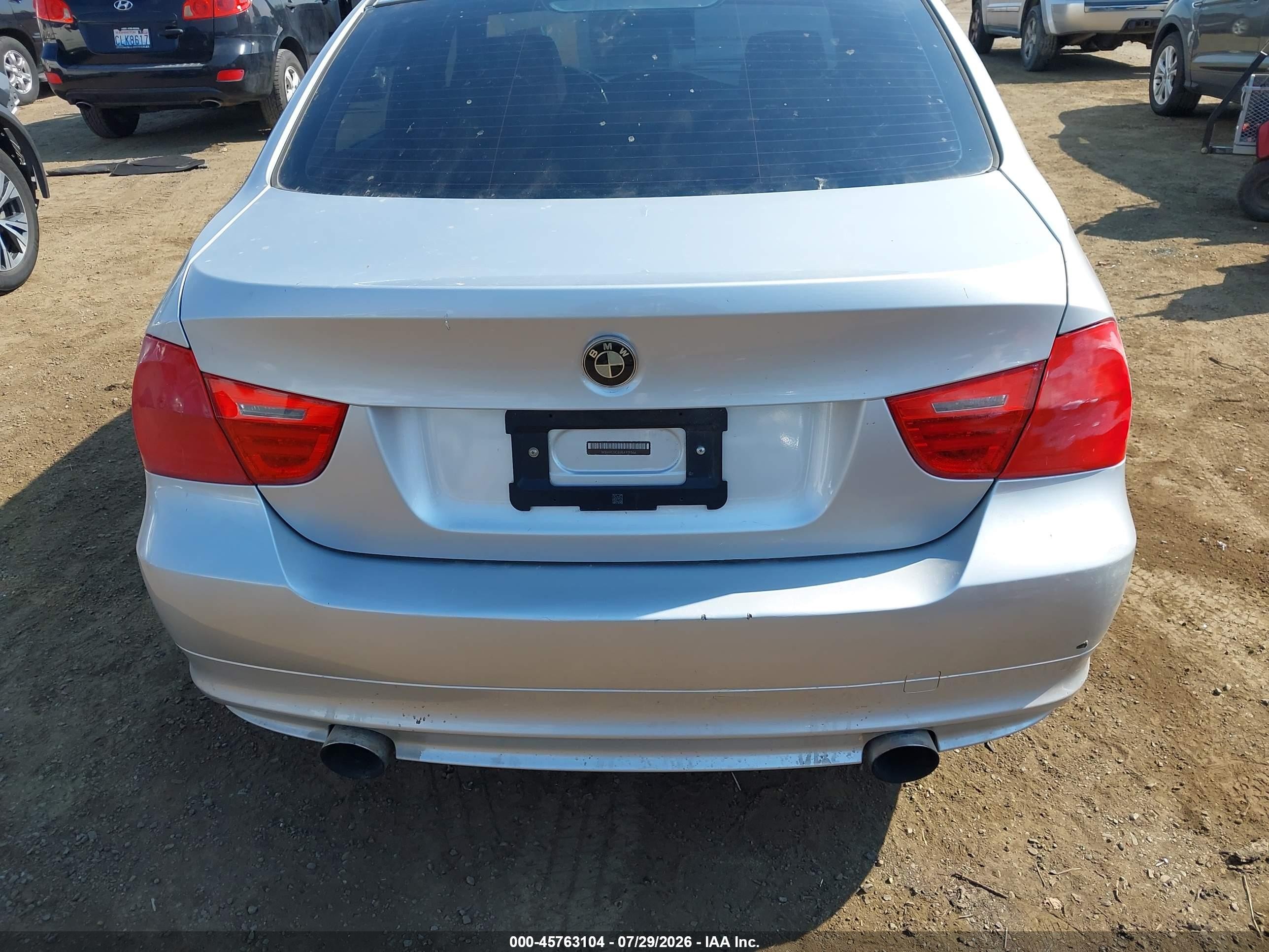 2011 Bmw 335i Xdrive Silver vin: WBAPL5C55BA919366
