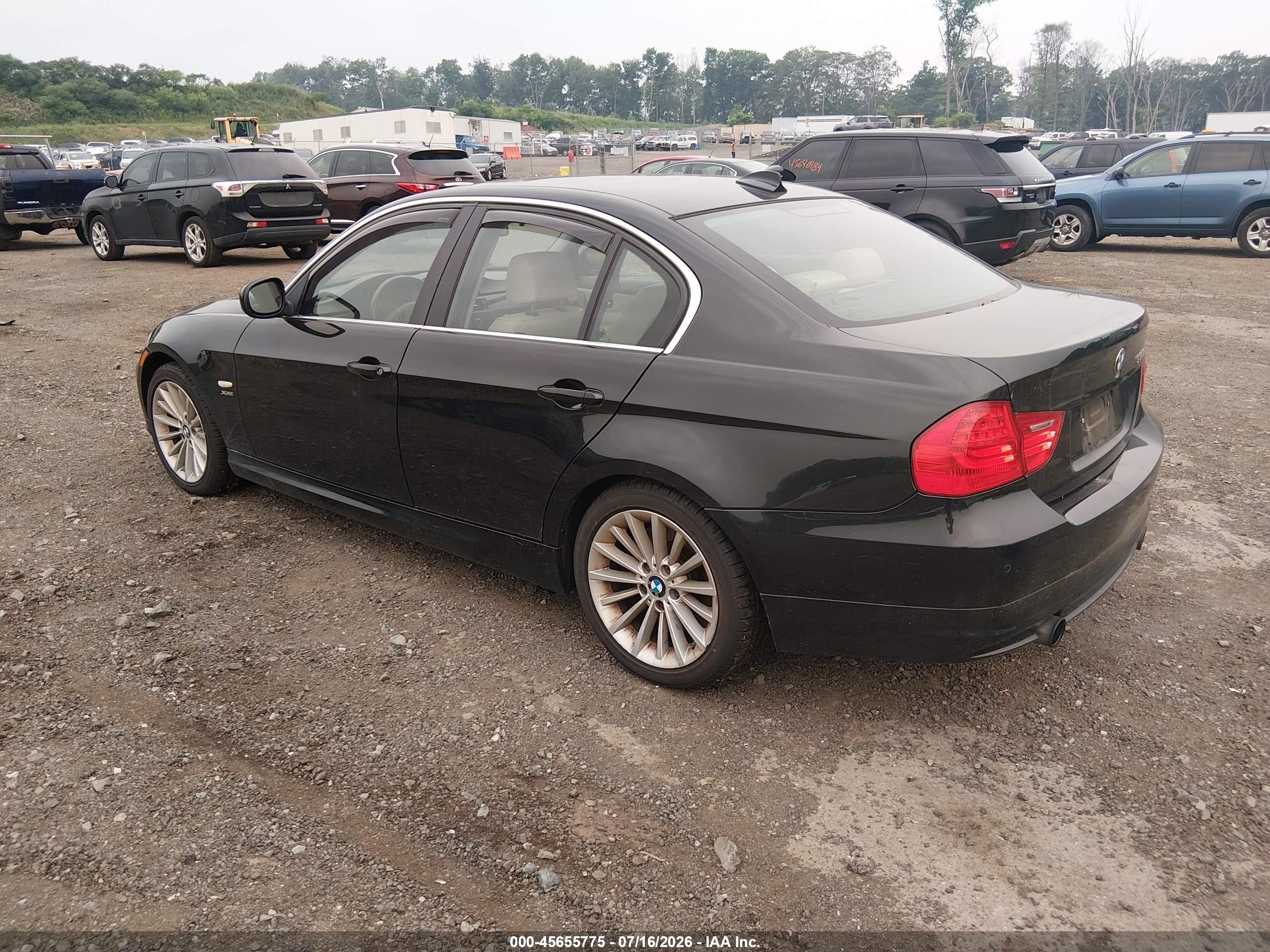 2011 Bmw 335i Xdrive Black vin: WBAPL5C55BA920131