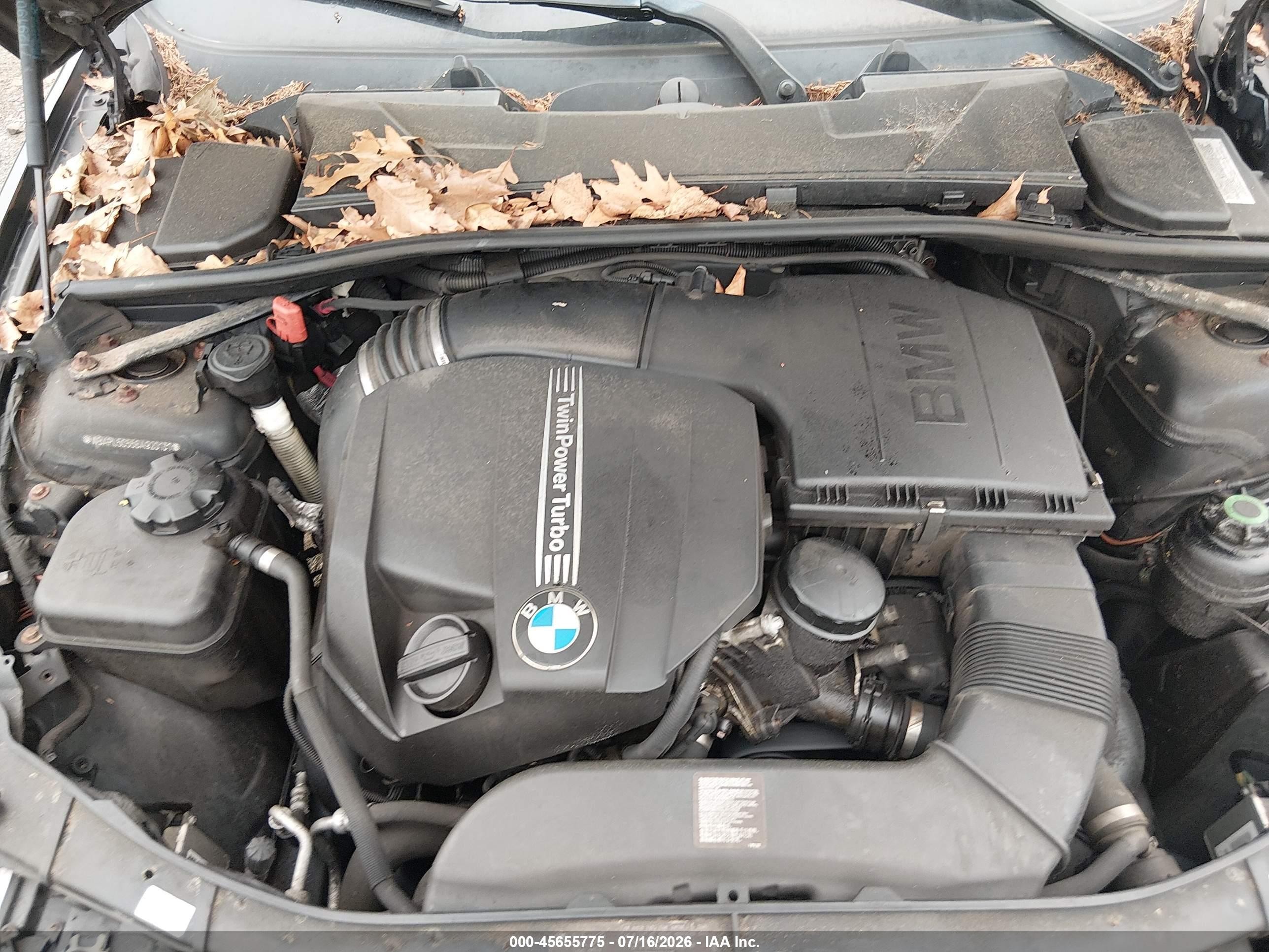 2011 Bmw 335i Xdrive Black vin: WBAPL5C55BA920131