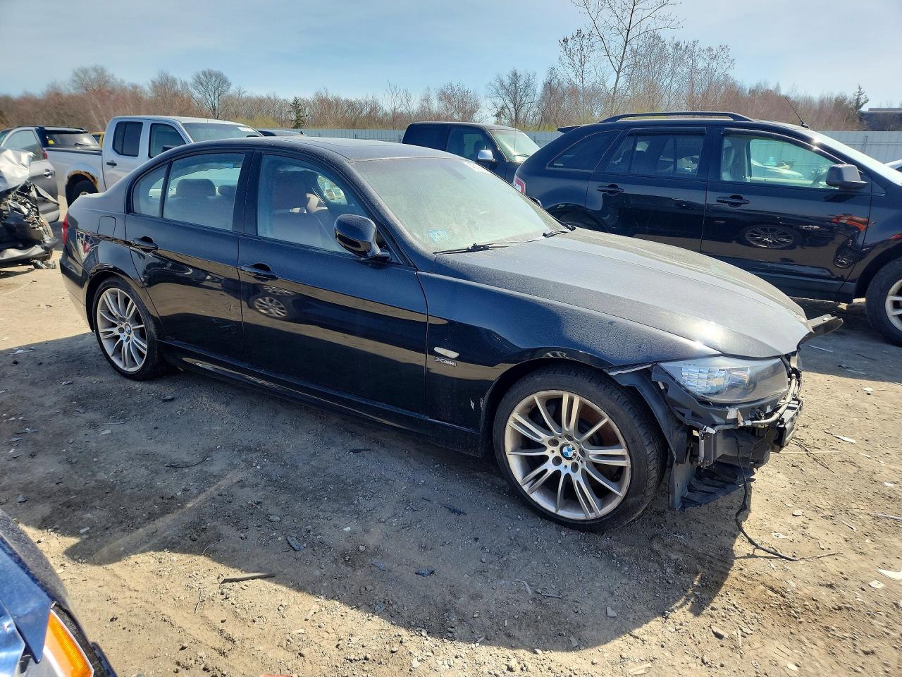 2011 Bmw 335 Xi Black vin: WBAPL5C55BA920484