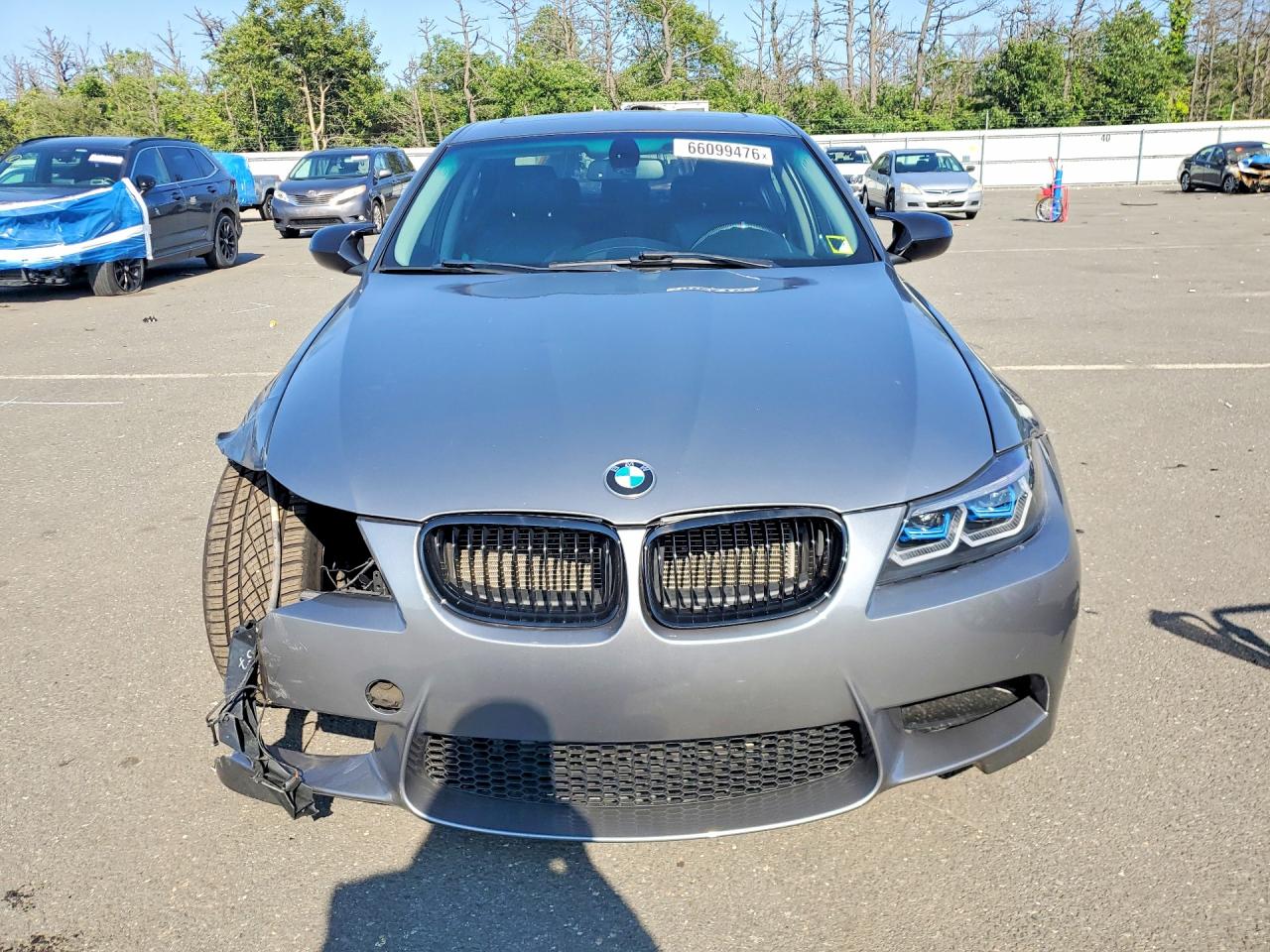 2011 Bmw 335 Xi Gray vin: WBAPL5C56BA920400