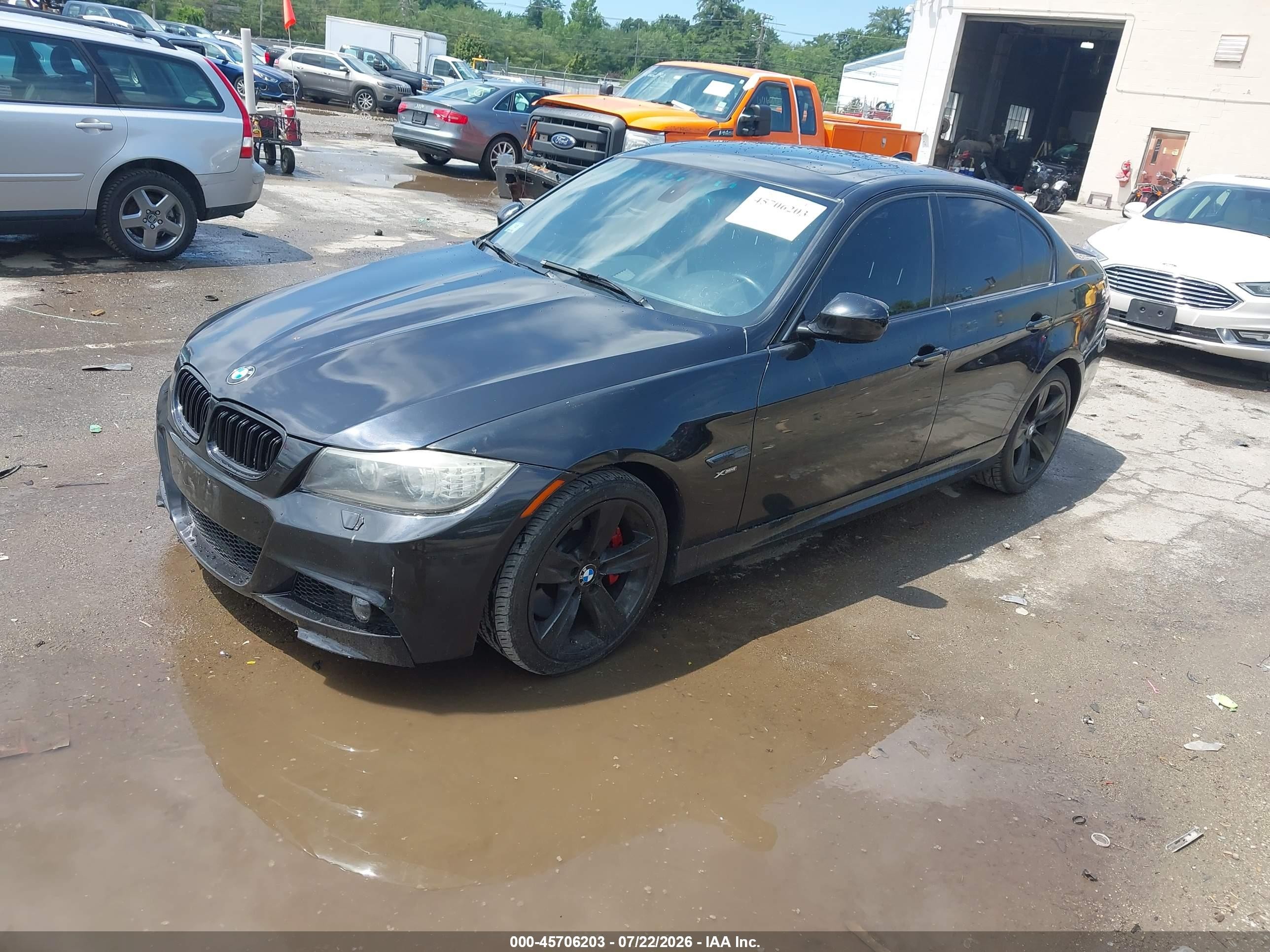2011 Bmw 335i Xdrive Черный vin: WBAPL5C58BA921726