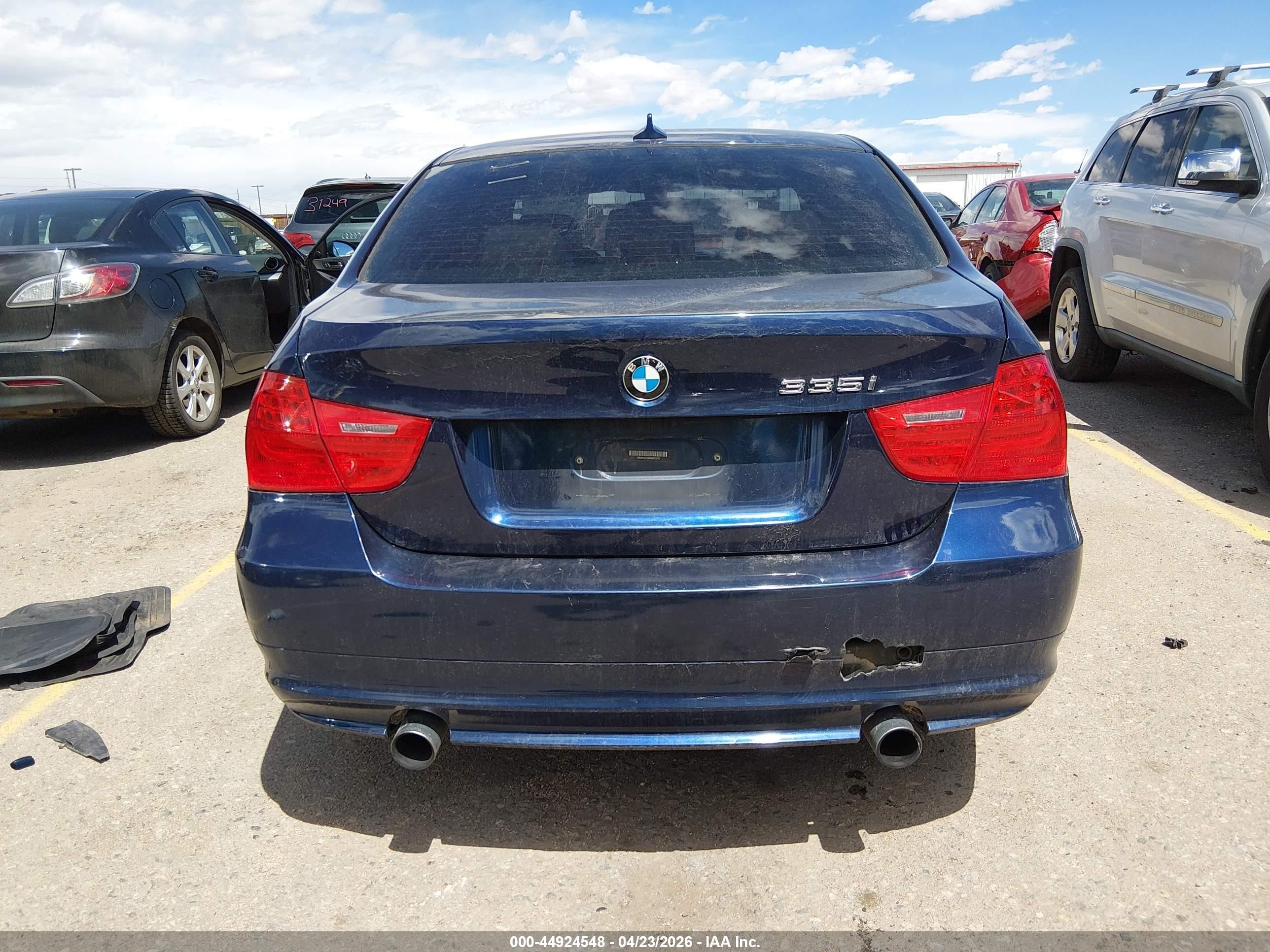 2011 Bmw 335i Xdrive Blue vin: WBAPL5C58BA921743