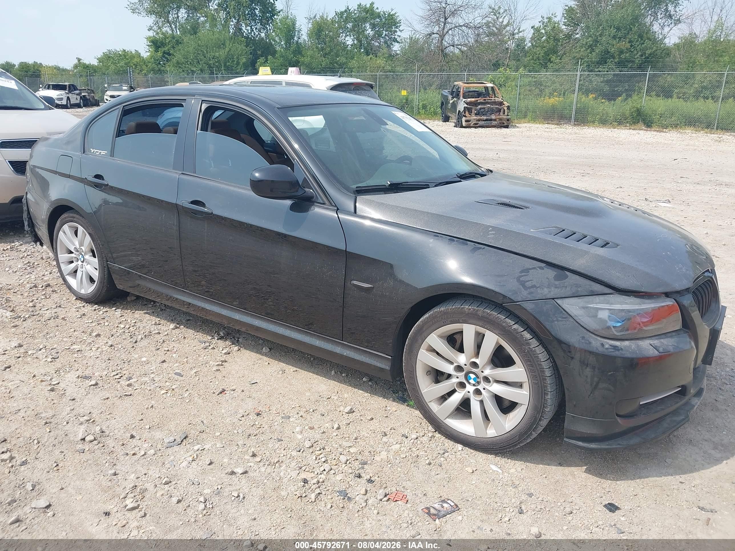 2011 Bmw 335i Xdrive Black vin: WBAPL5C59BA921105